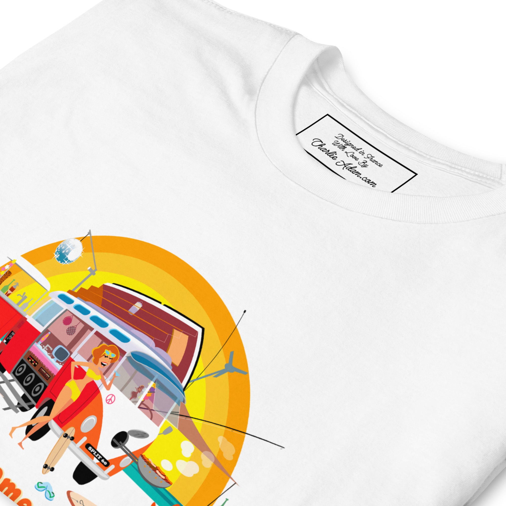 T-shirt softstyle en coton Ultra Combi: Home is where you park it