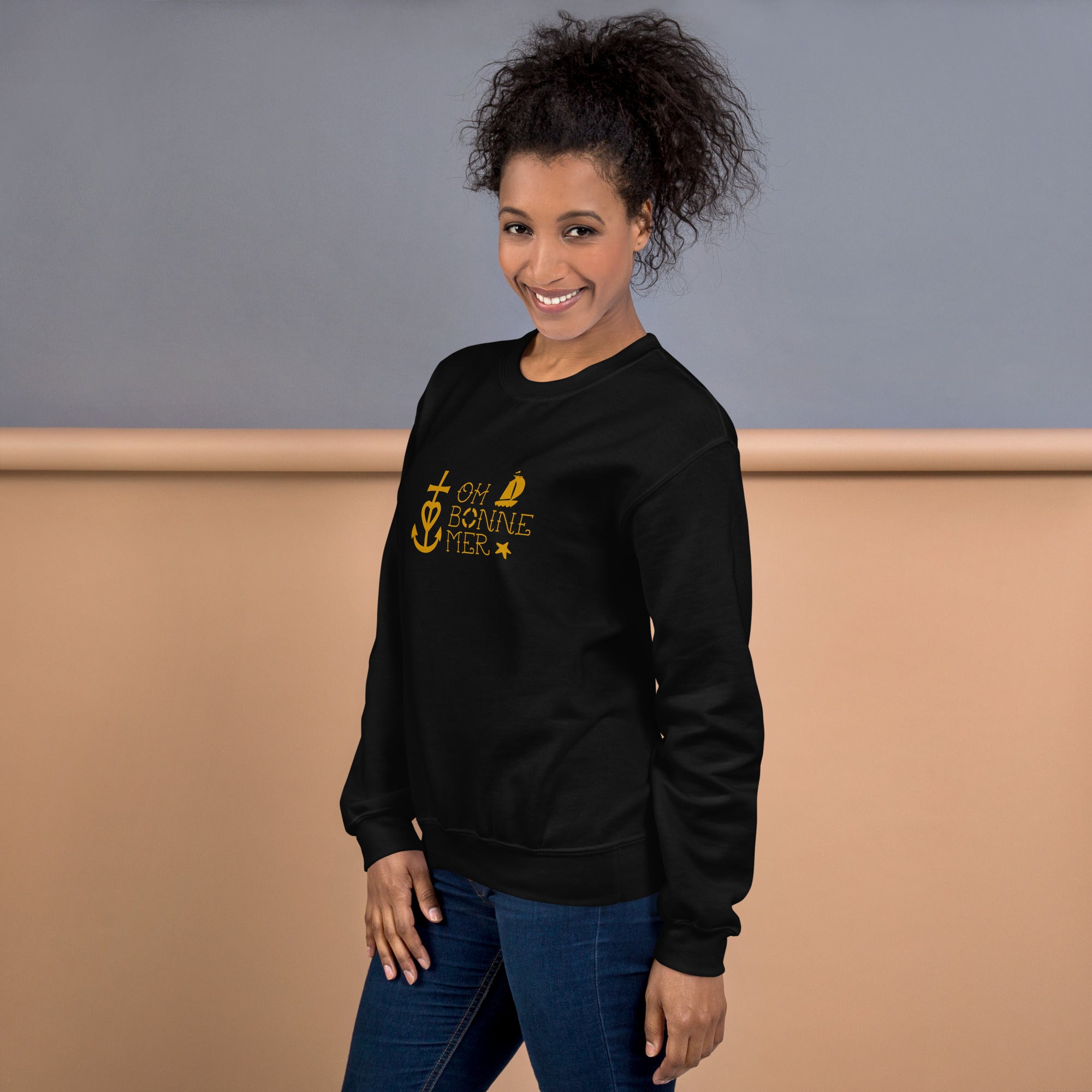 Unisex Sweatshirt Oh Bonne Mer 2 on dark colors