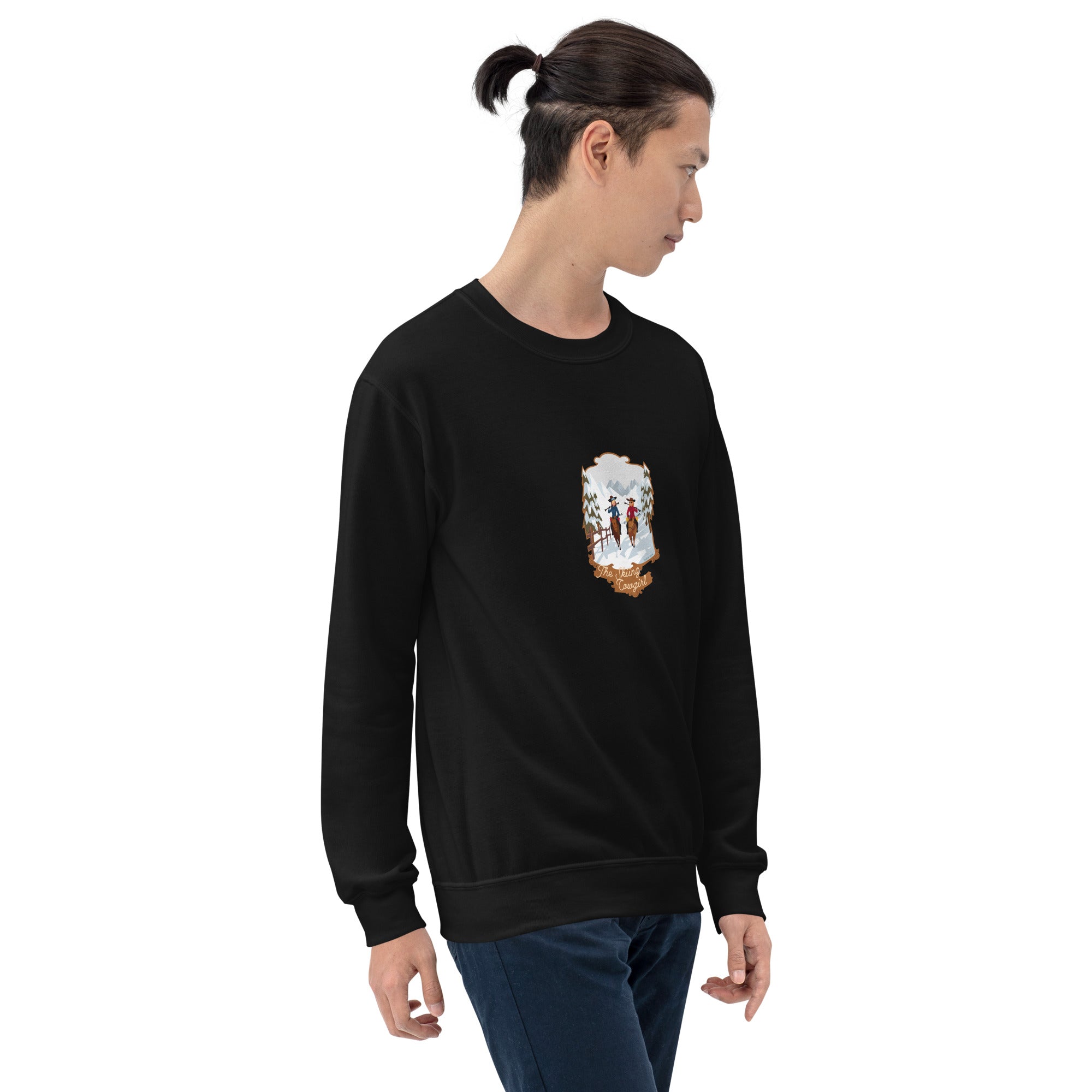 Unisex Sweatshirt The Skiing Cowgirl