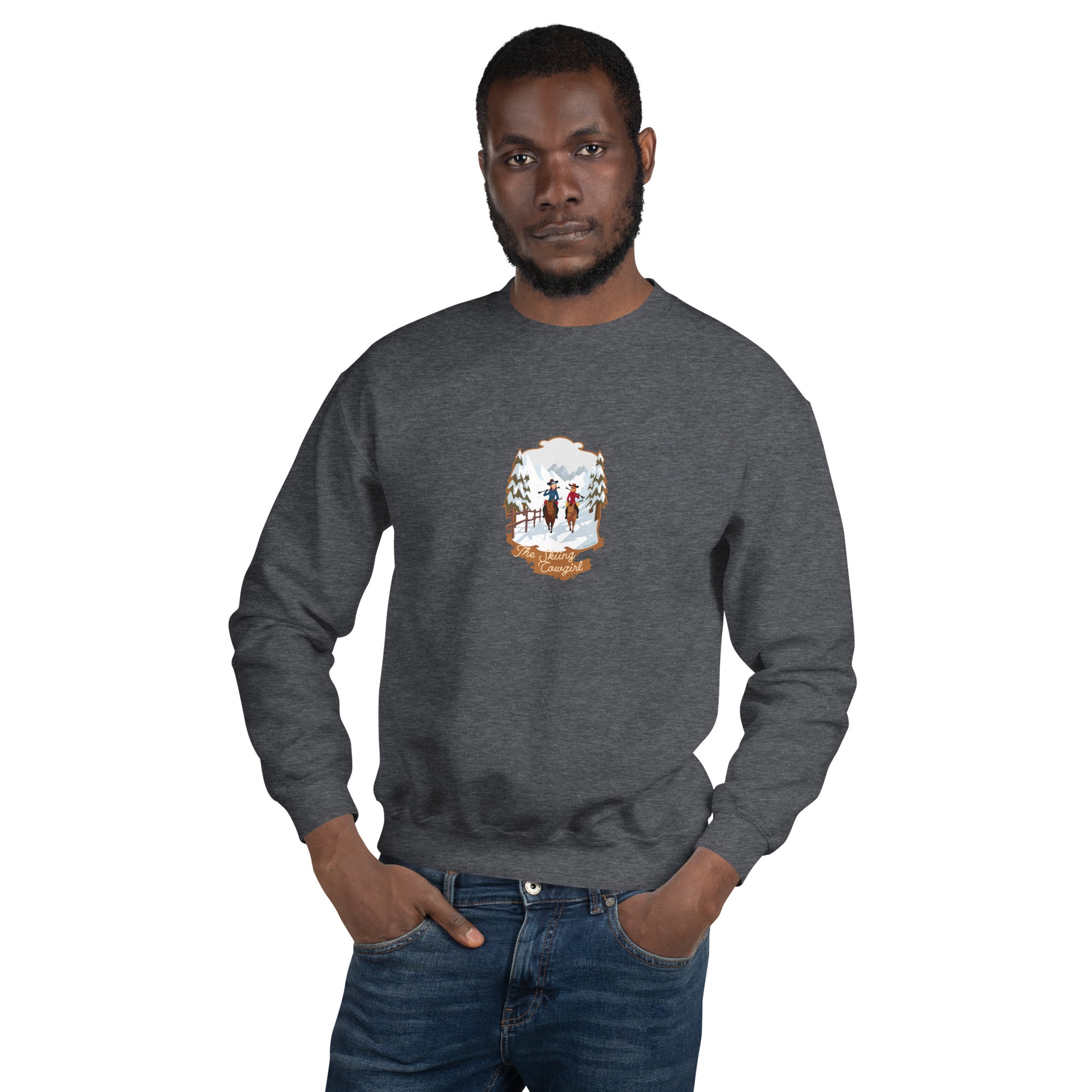 Unisex Sweatshirt The Skiing Cowgirl