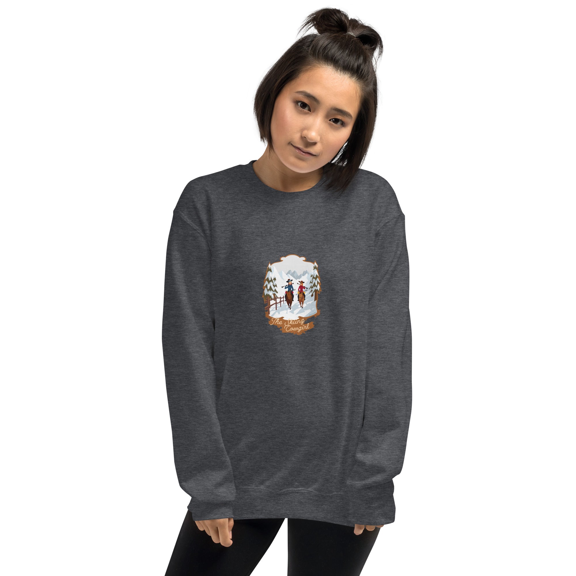 Unisex Sweatshirt The Skiing Cowgirl