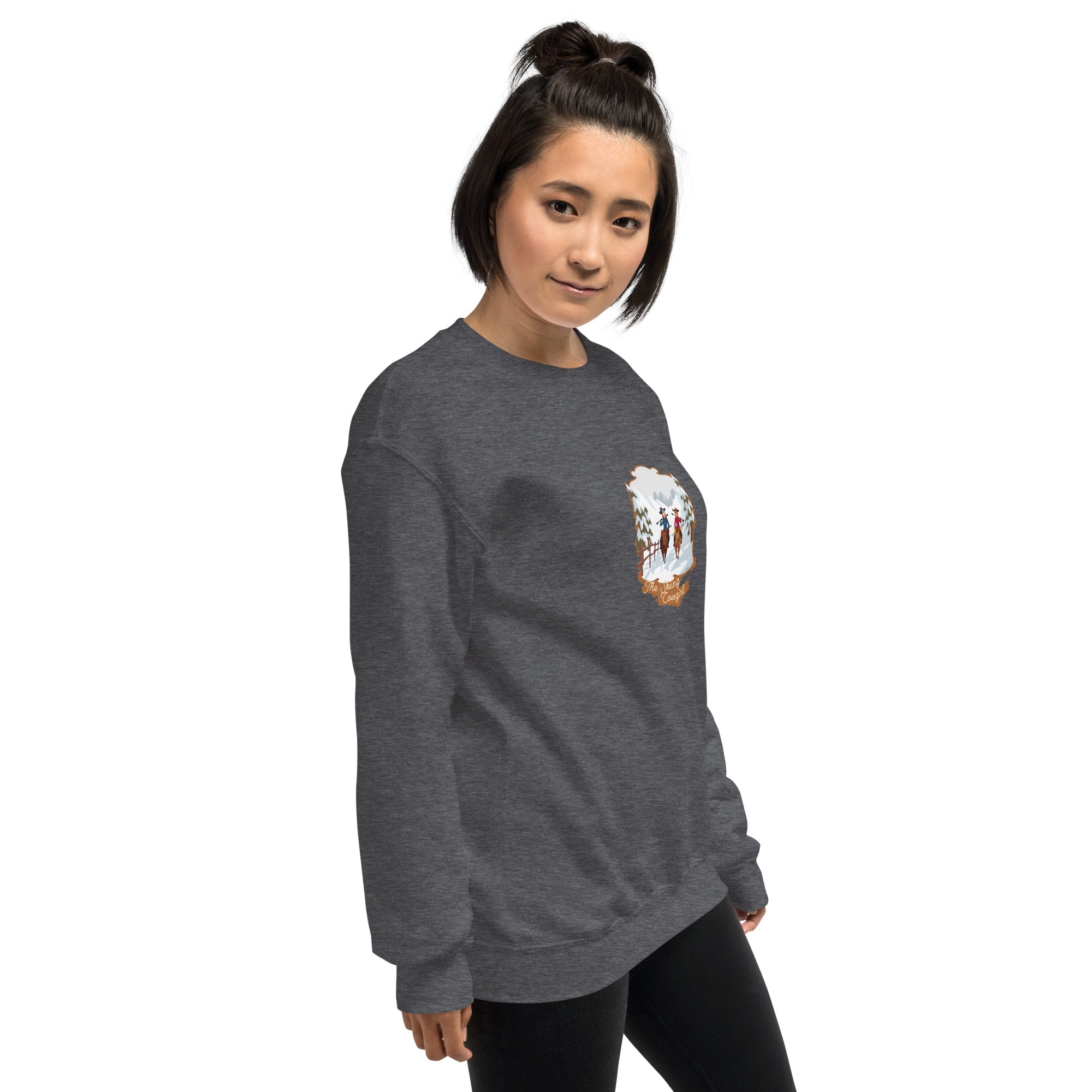 Unisex Sweatshirt The Skiing Cowgirl