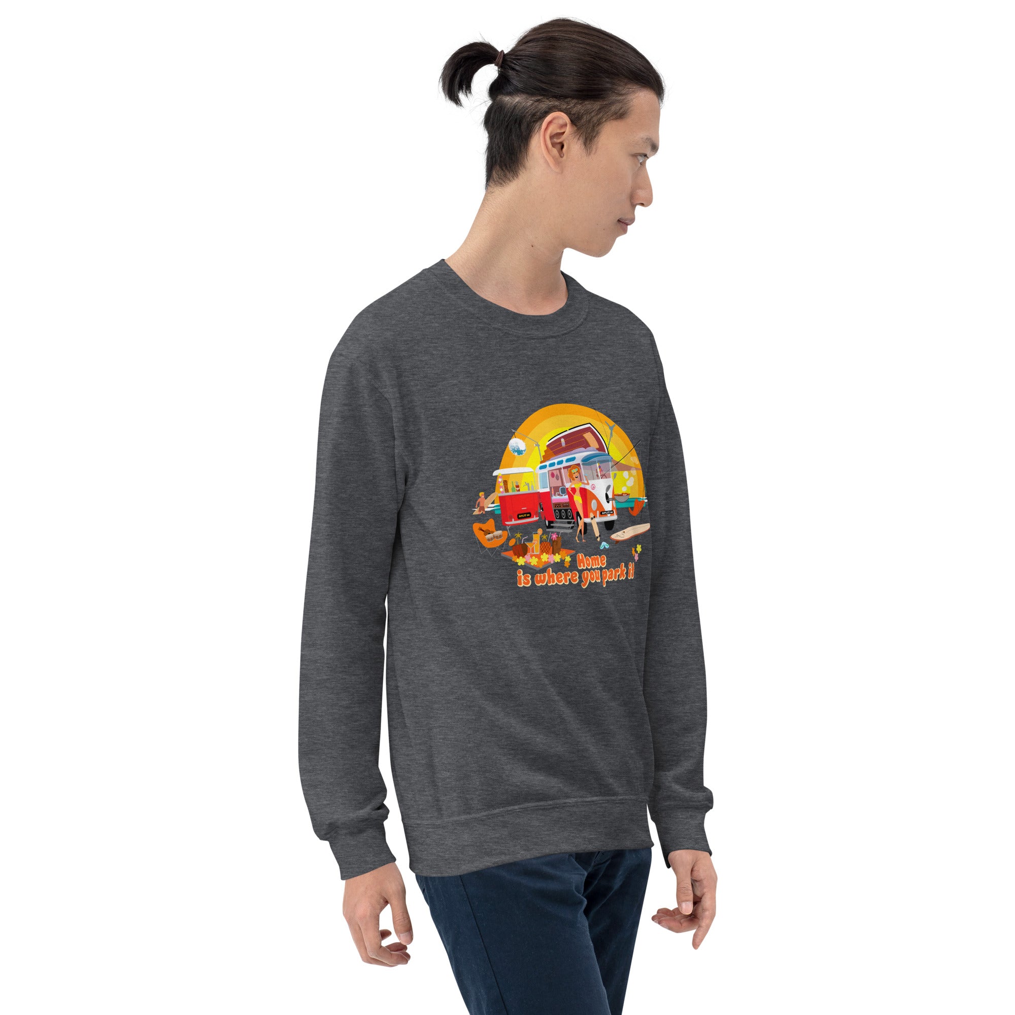 Unisex Sweatshirt Ultra Combi Home is where you park it on dark colors