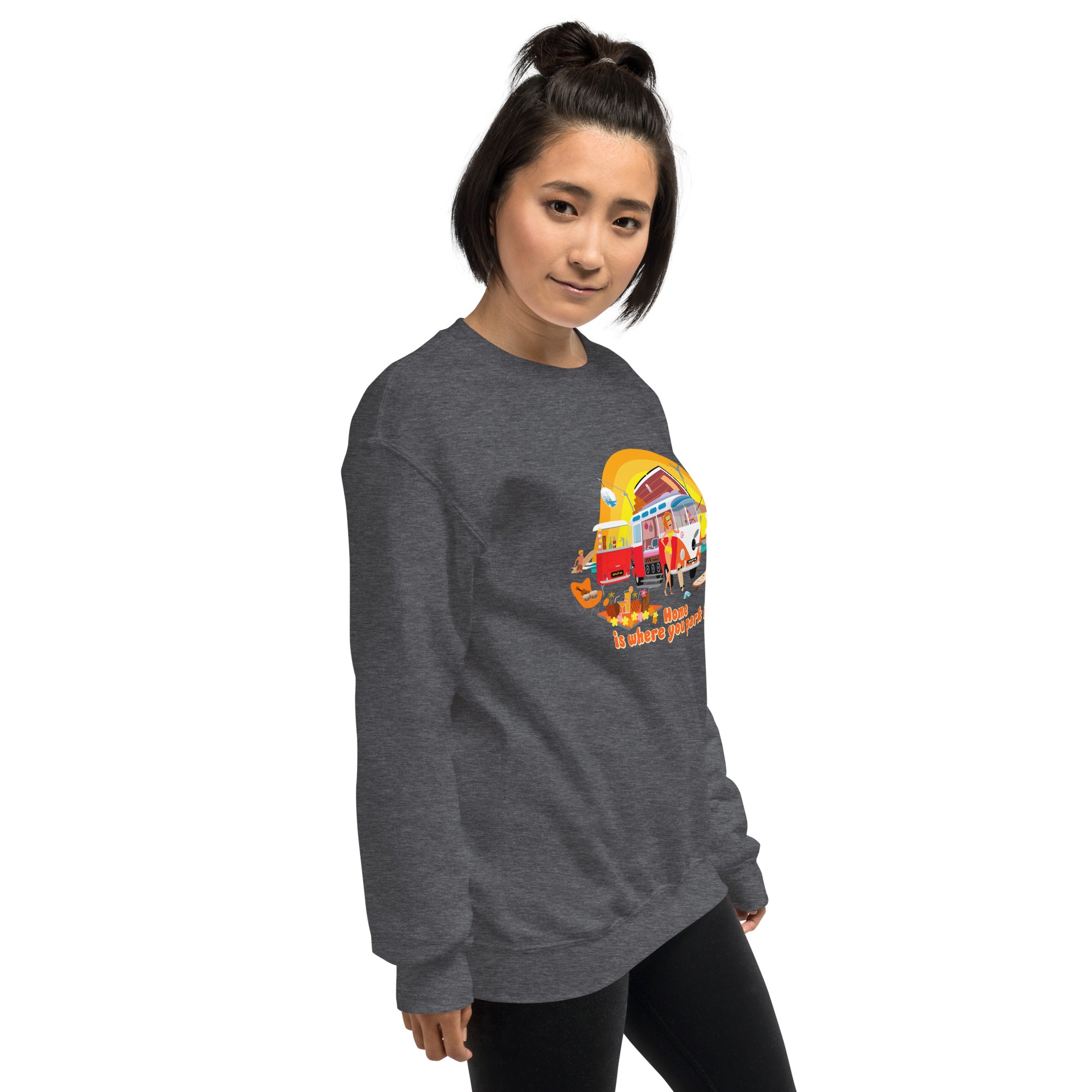 Unisex Sweatshirt Ultra Combi Home is where you park it on dark colors