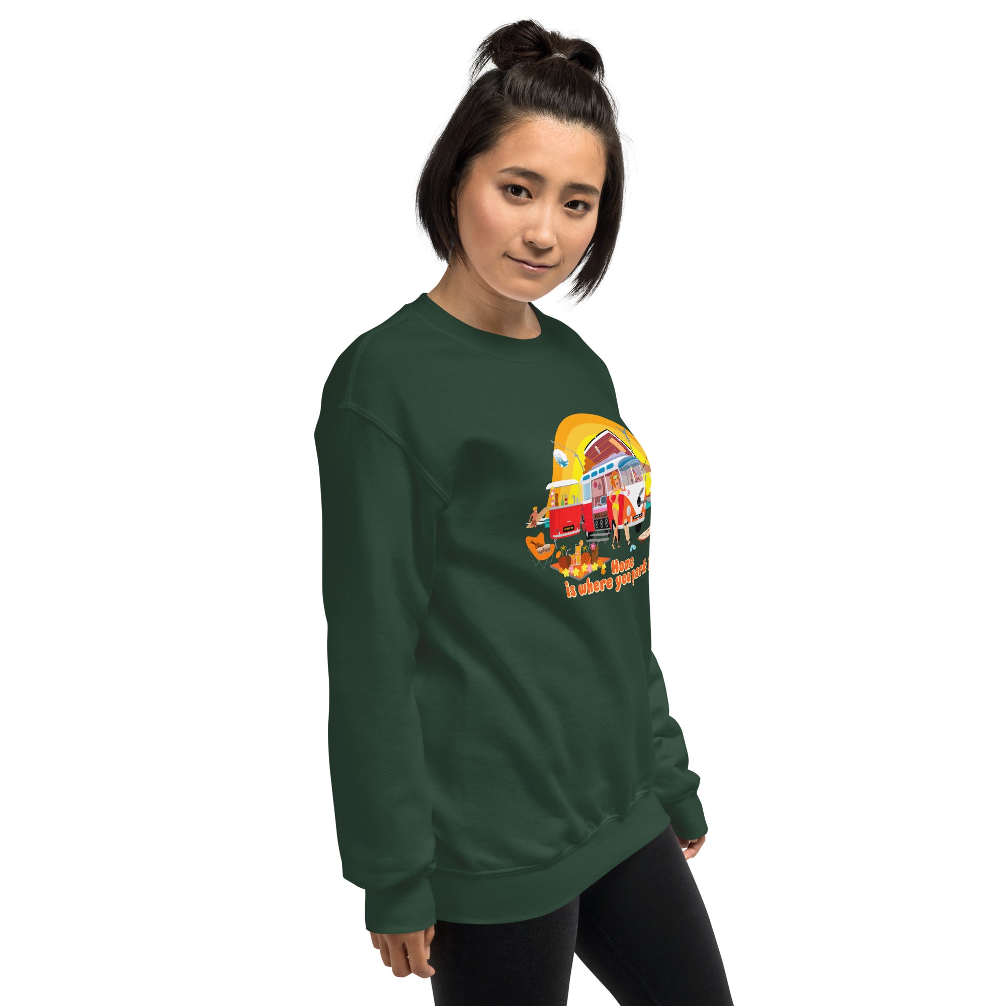 Unisex Sweatshirt Ultra Combi Home is where you park it on dark colors