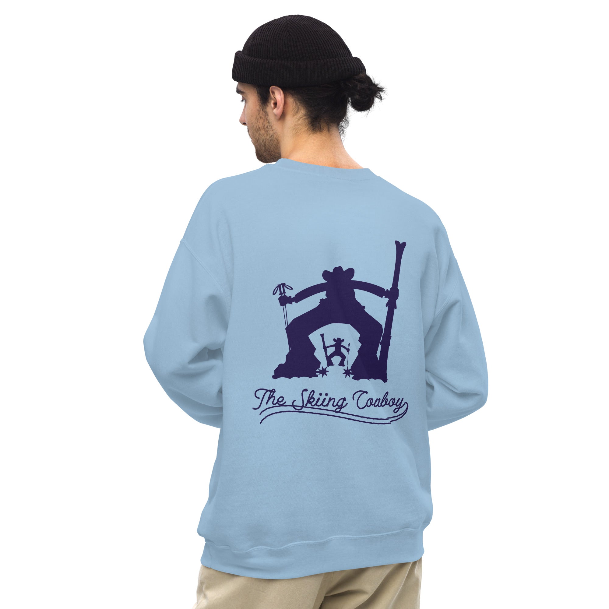 Unisex Sweatshirt Ski Fight at OK Corral Silhouette on light colors (front & back)