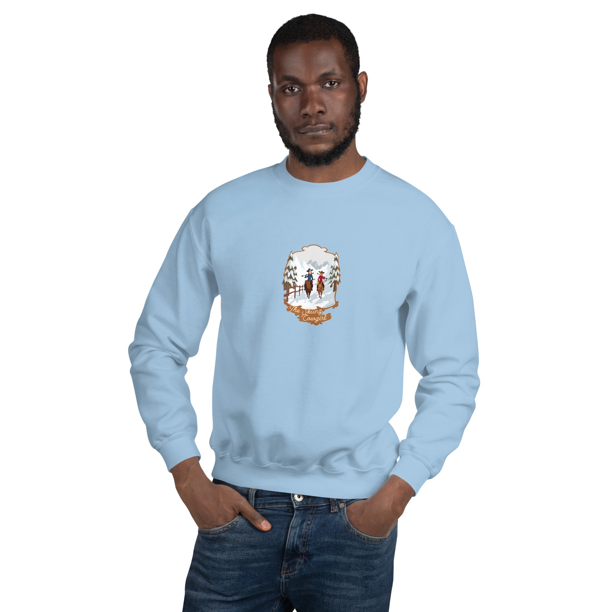 Unisex Sweatshirt The Skiing Cowgirl