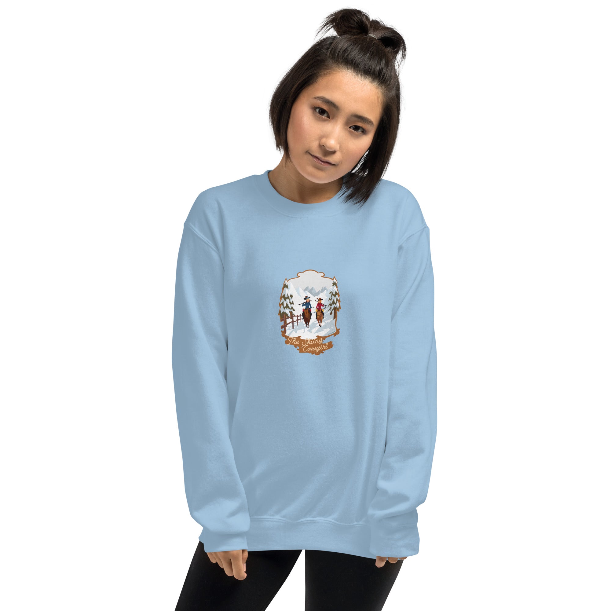 Unisex Sweatshirt The Skiing Cowgirl