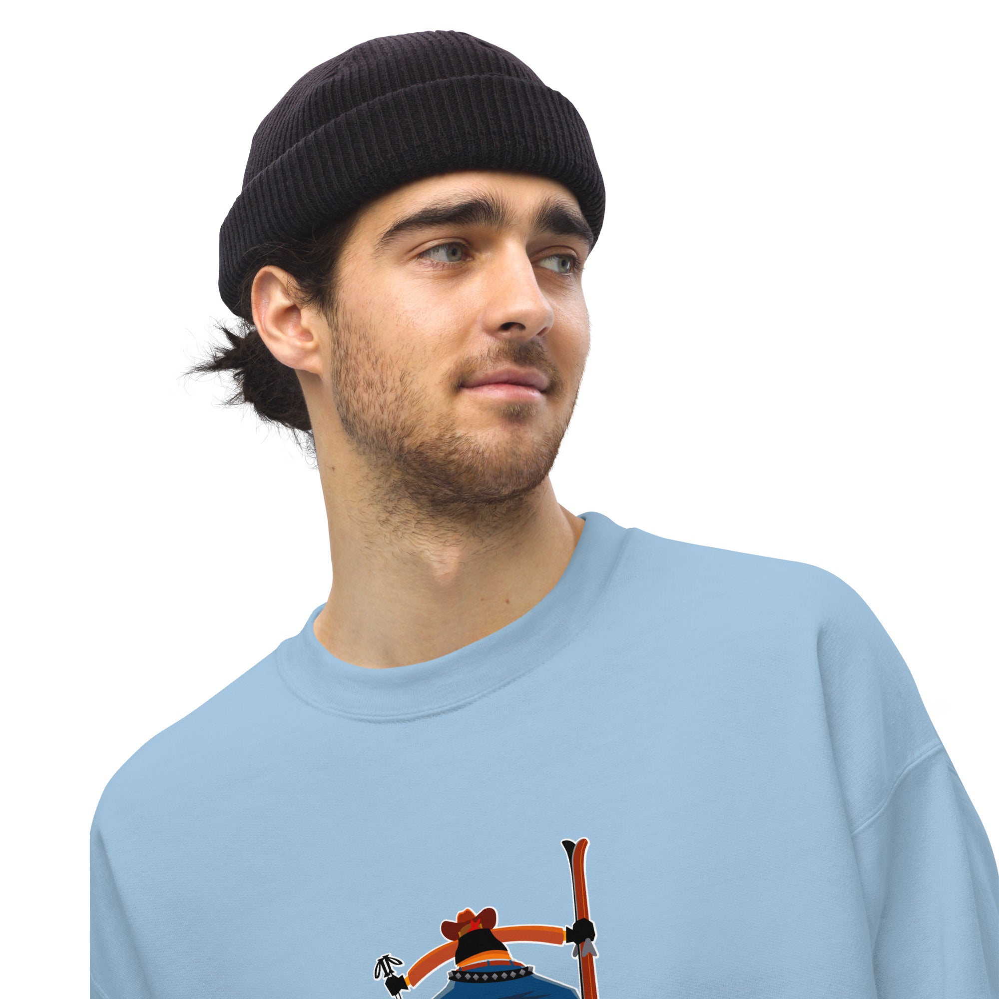 Unisex Sweatshirt Ski Fight at OK Corral Outline on light colors