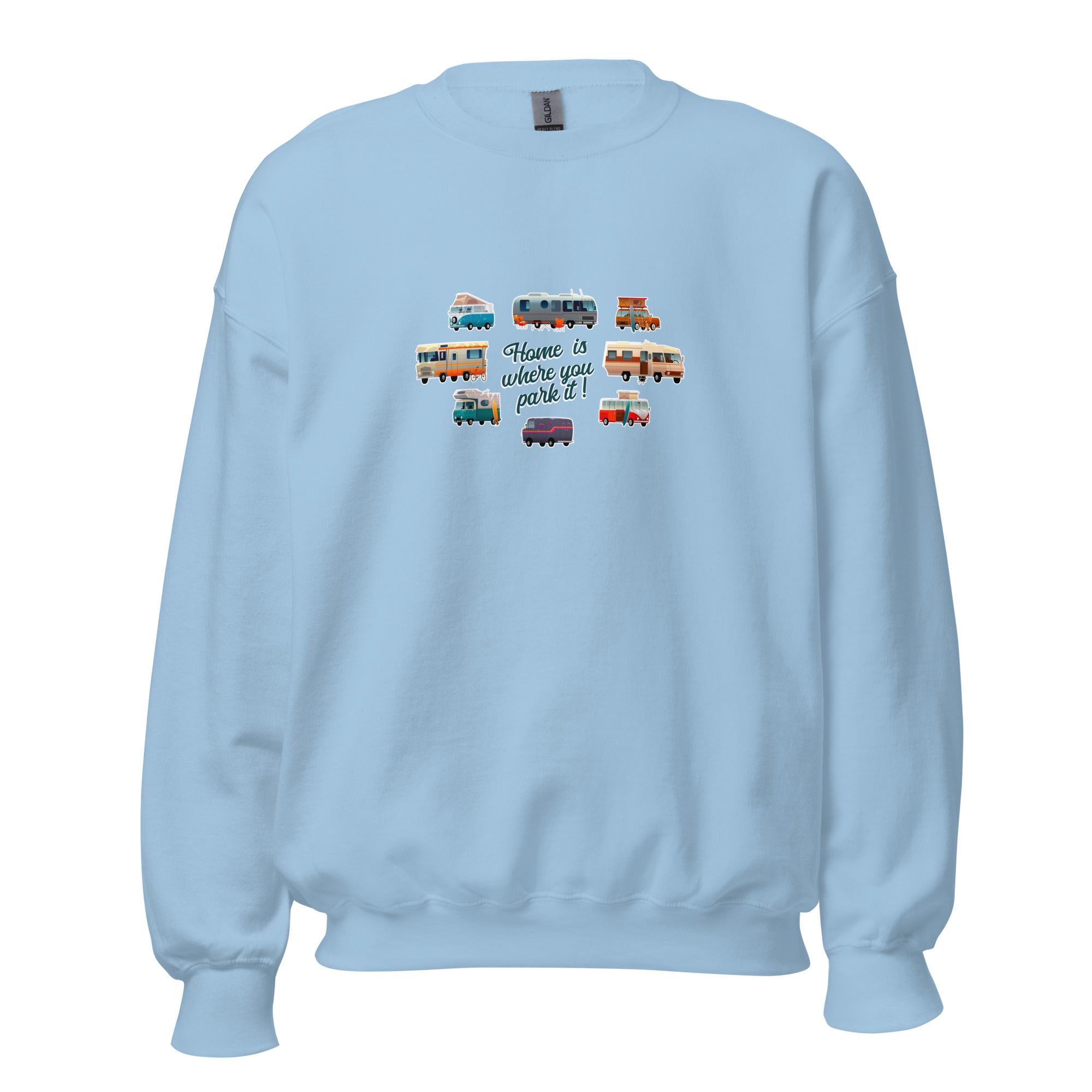 Unisex Sweatshirt Vintage Campers on light colors