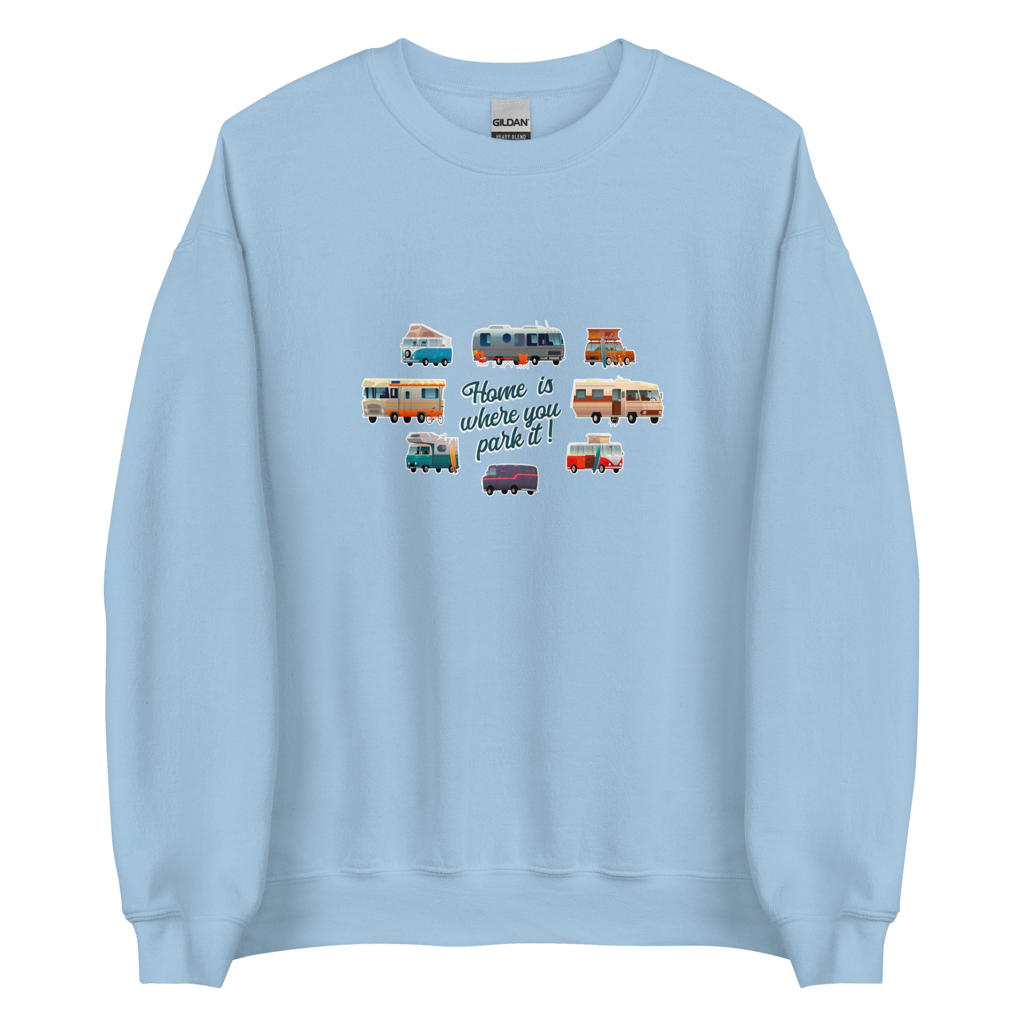 Unisex Sweatshirt Vintage Campers on light colors