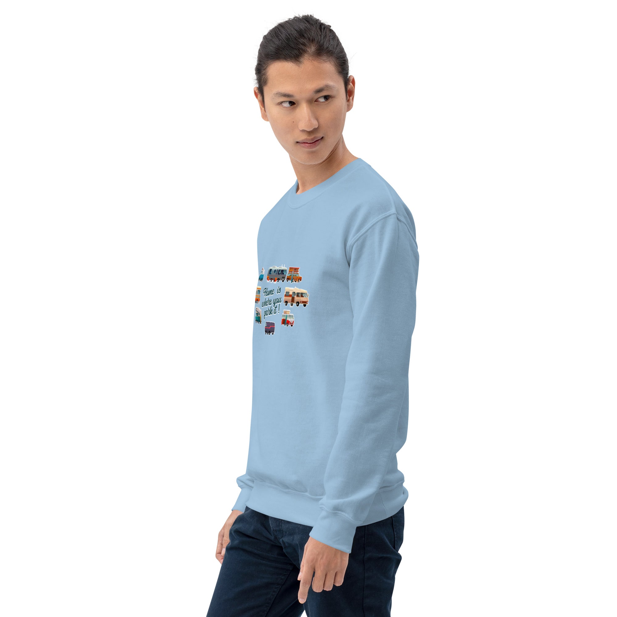 Unisex Sweatshirt Vintage Campers on light colors