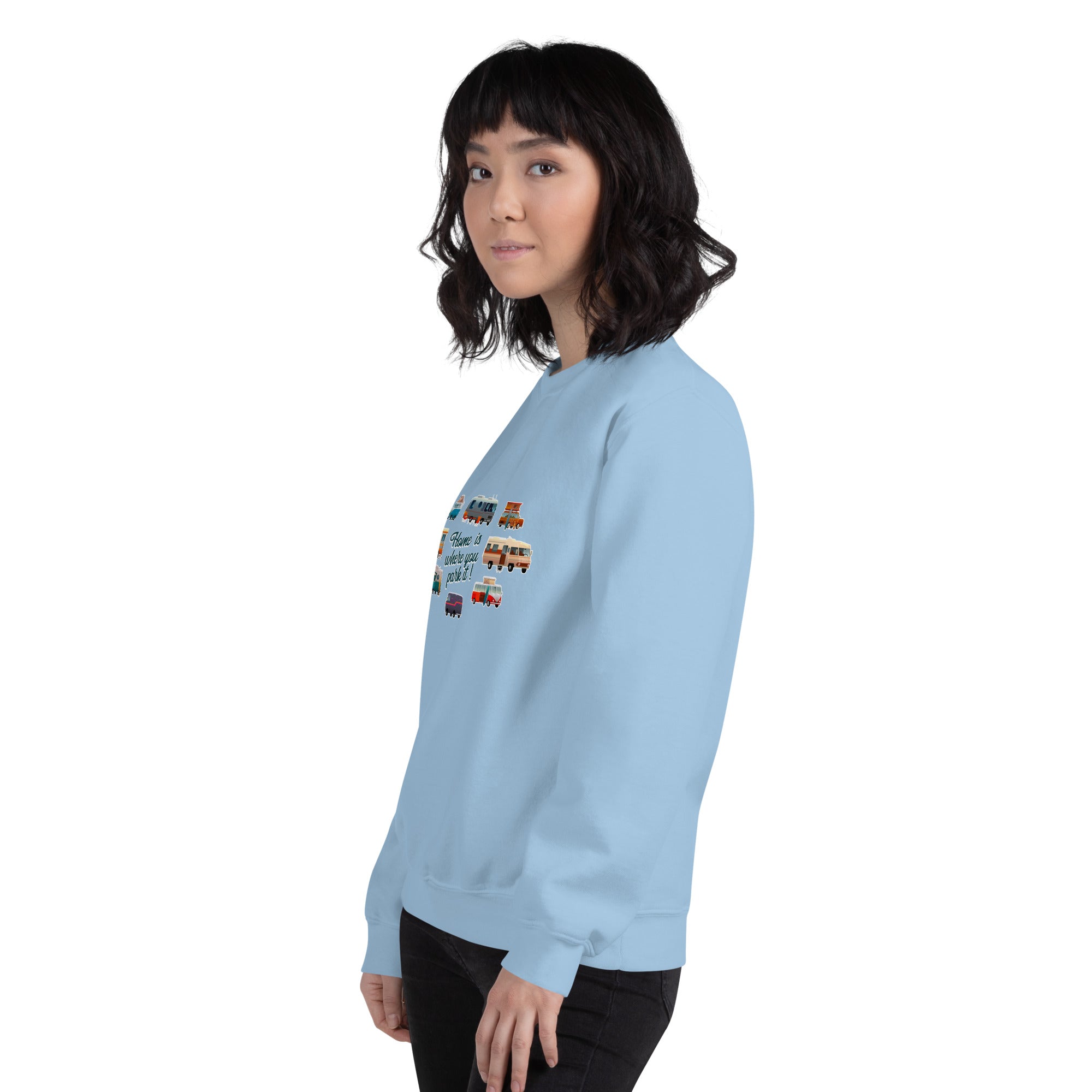 Unisex Sweatshirt Vintage Campers on light colors