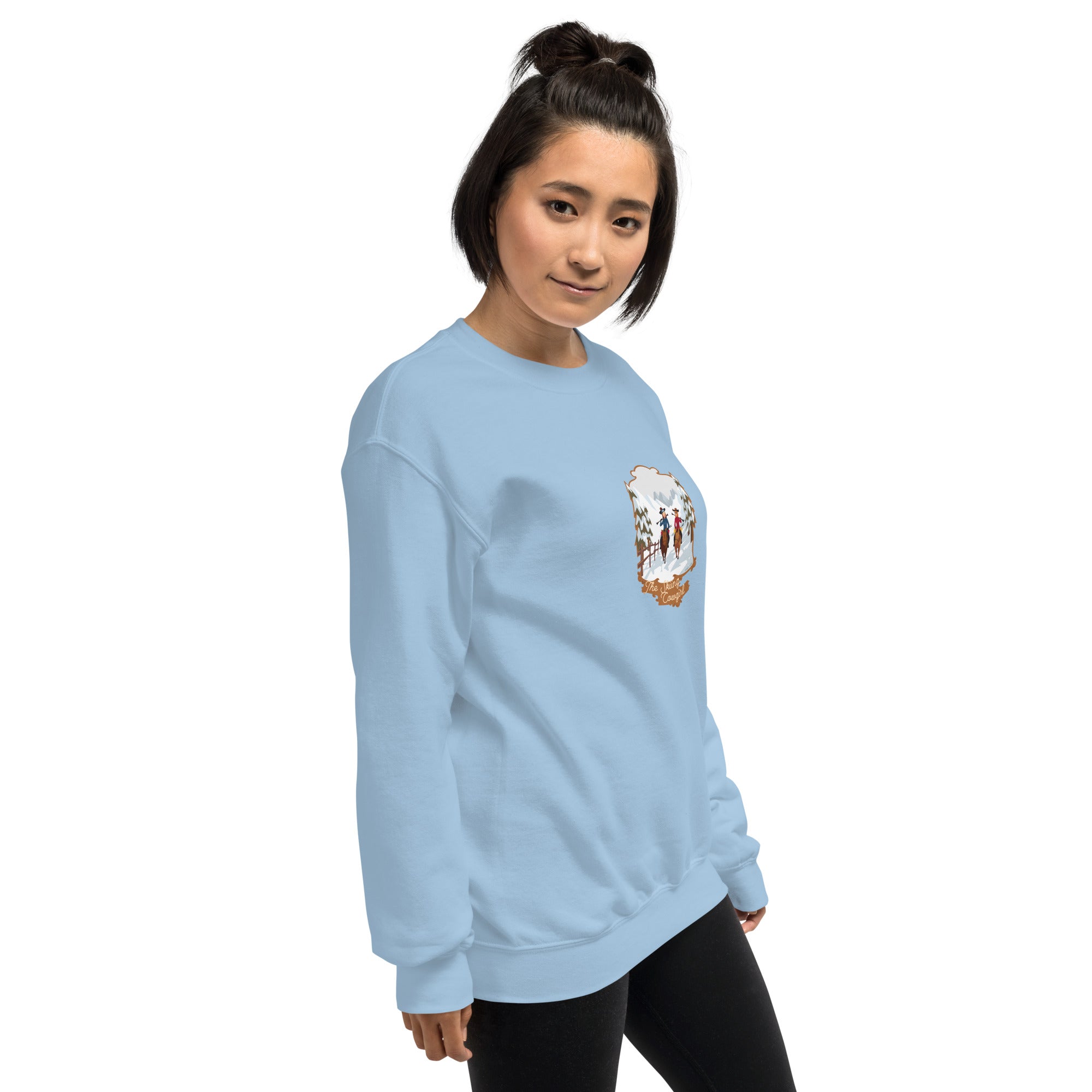 Unisex Sweatshirt The Skiing Cowgirl