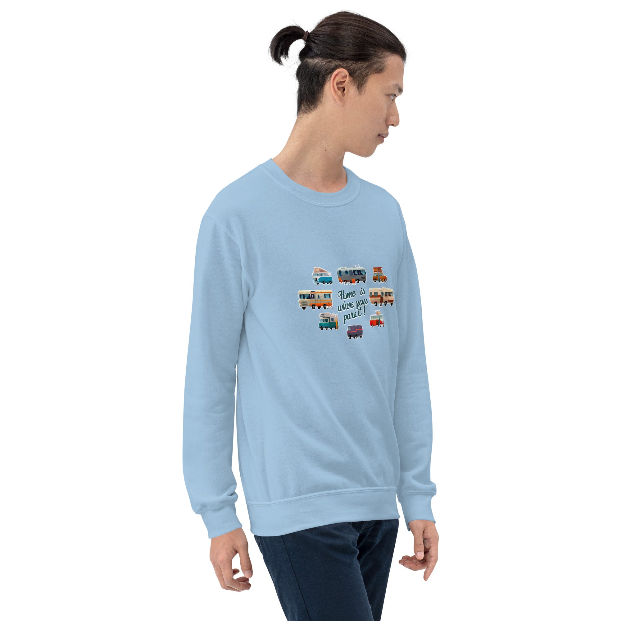 Unisex Sweatshirt Vintage Campers on light colors