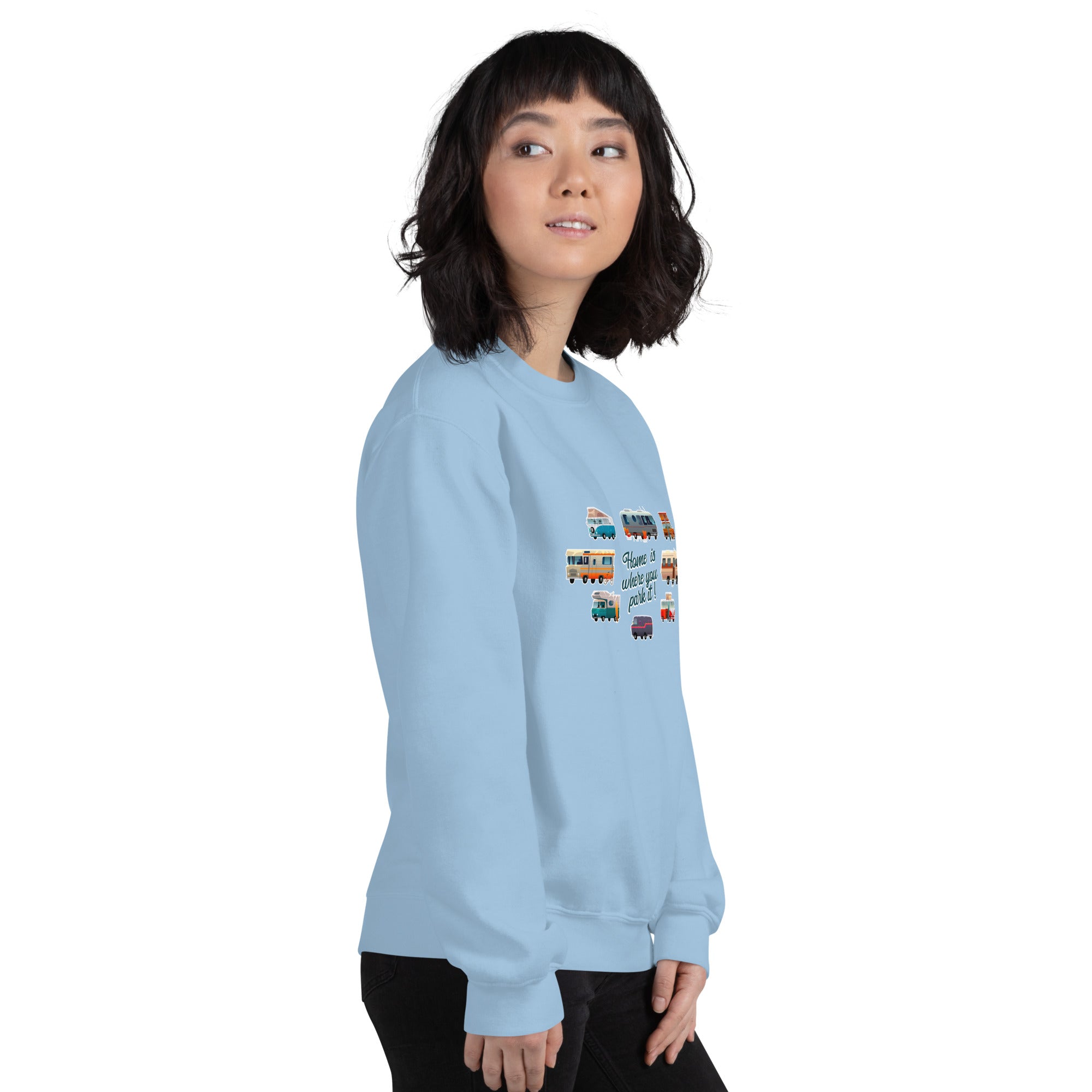 Unisex Sweatshirt Vintage Campers on light colors