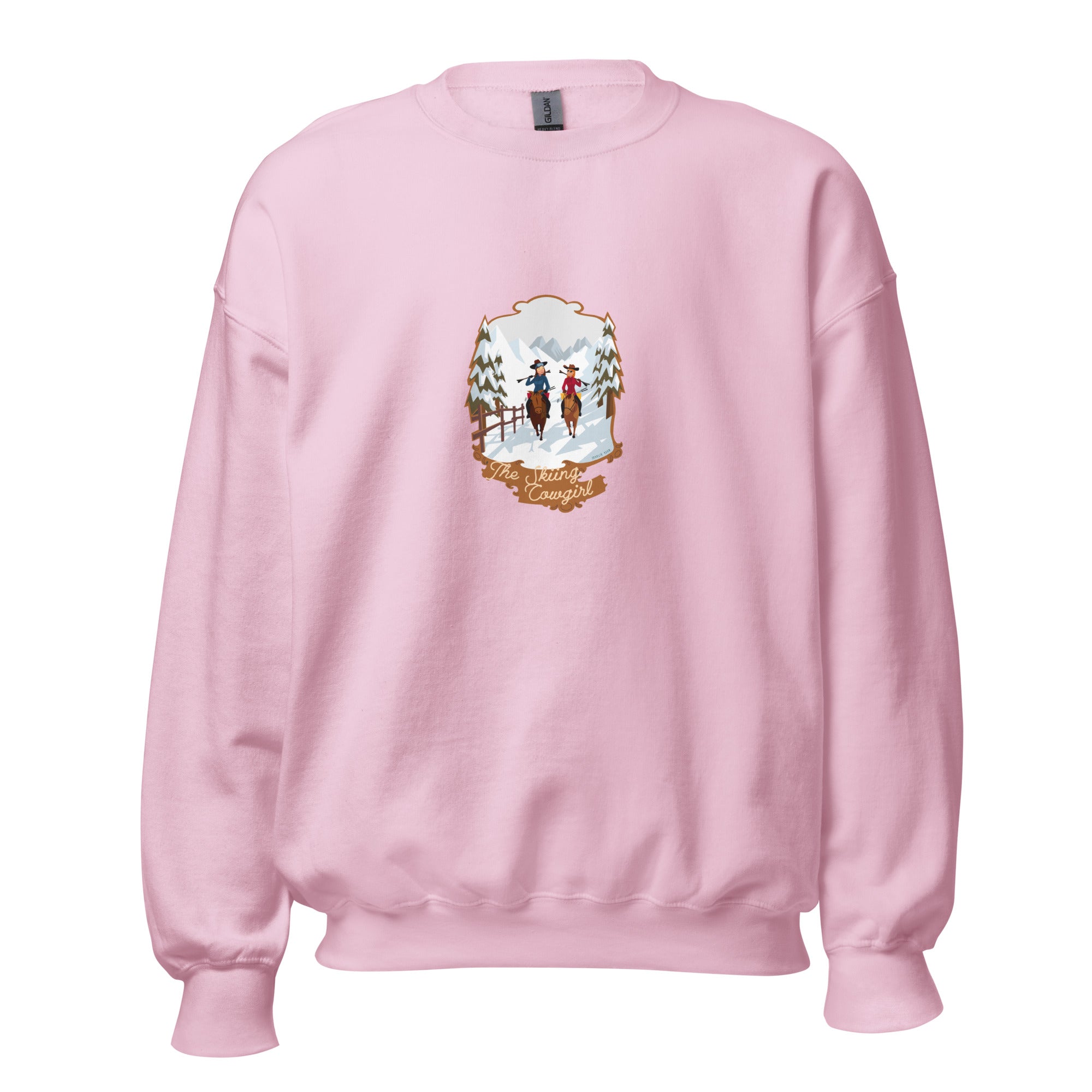 Unisex Sweatshirt The Skiing Cowgirl