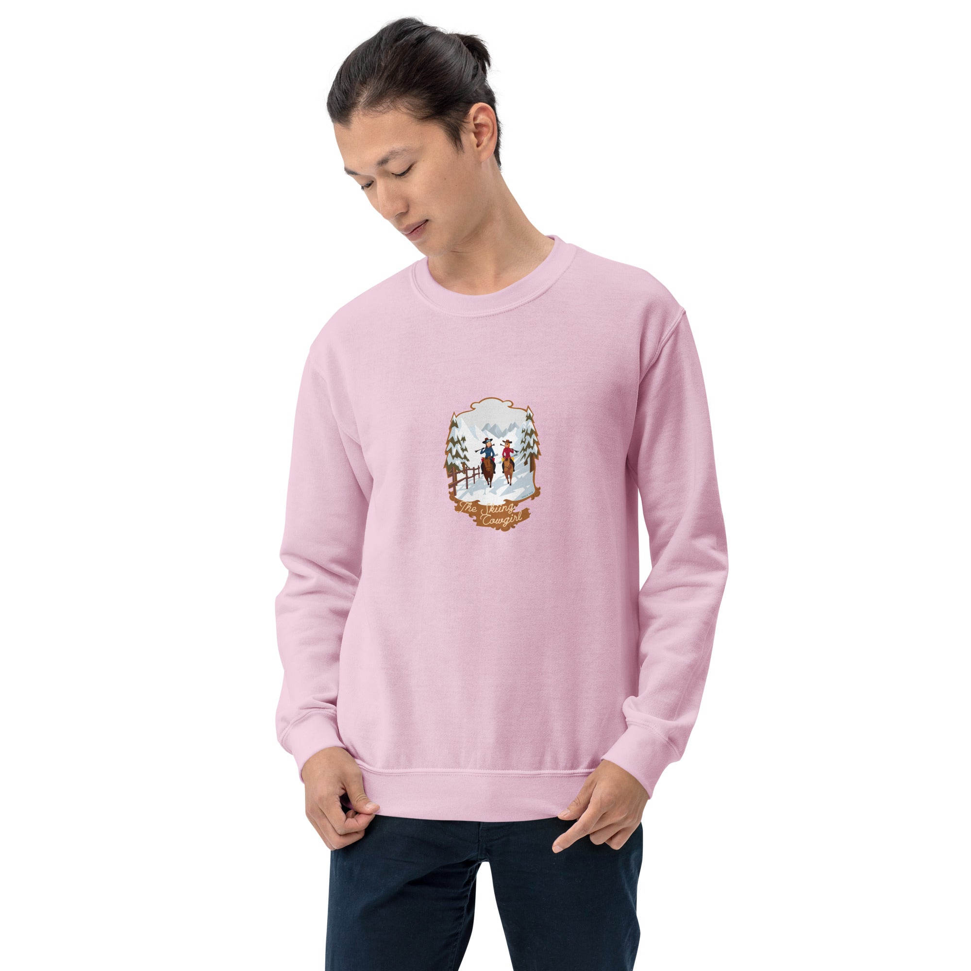 Unisex Sweatshirt The Skiing Cowgirl