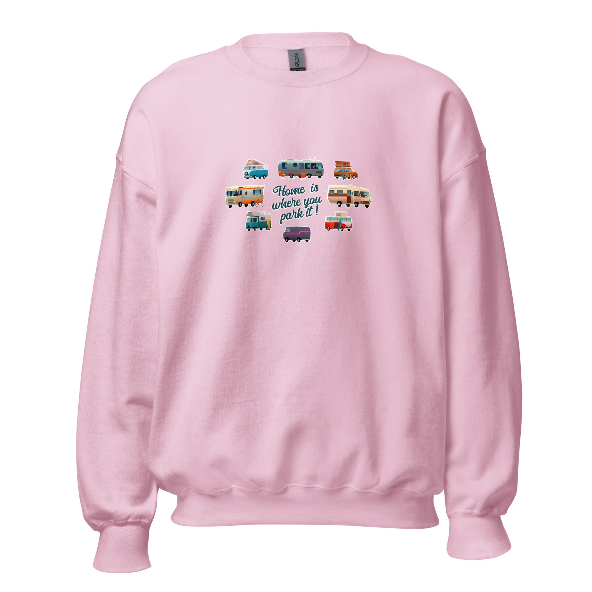 Unisex Sweatshirt Vintage Campers on light colors