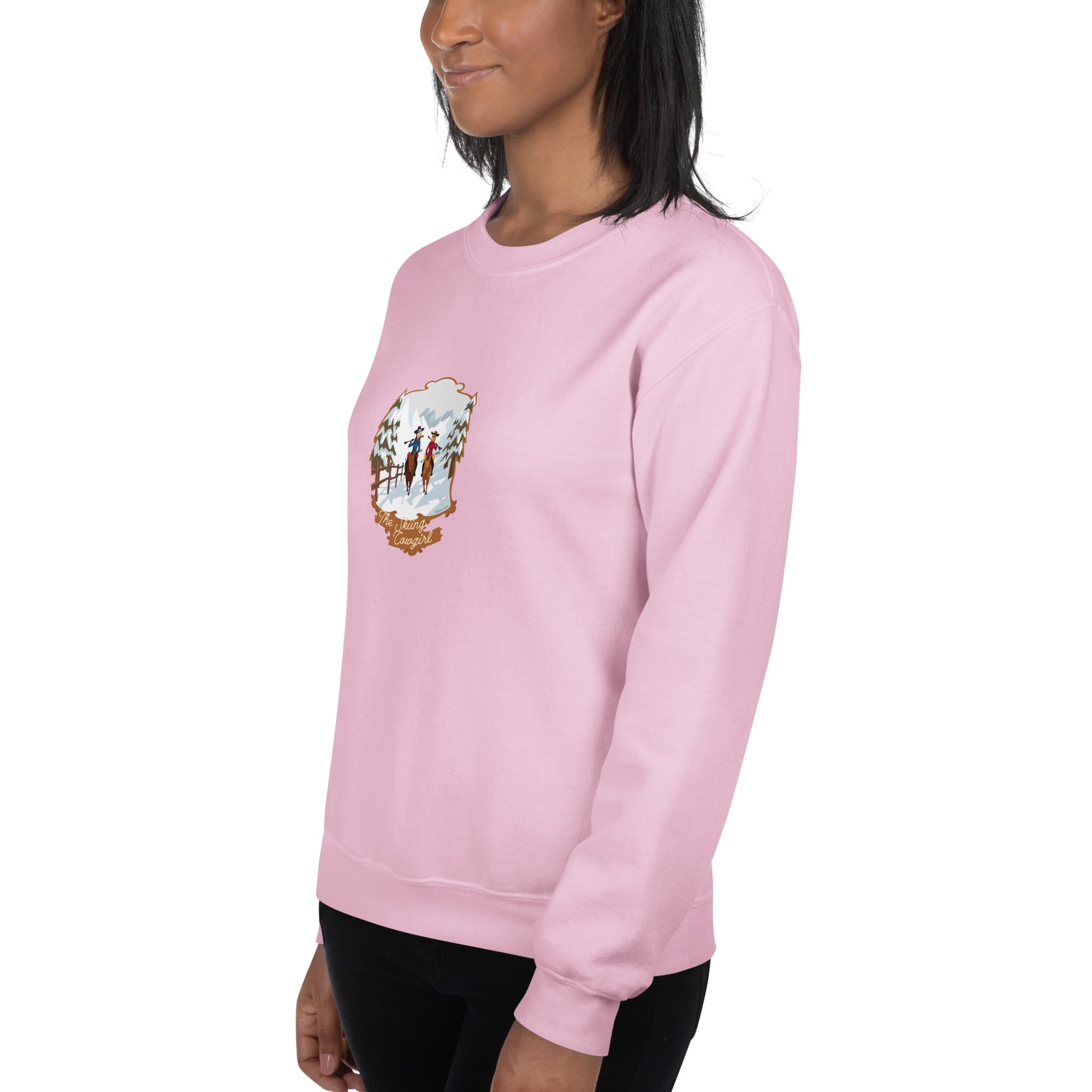 Unisex Sweatshirt The Skiing Cowgirl