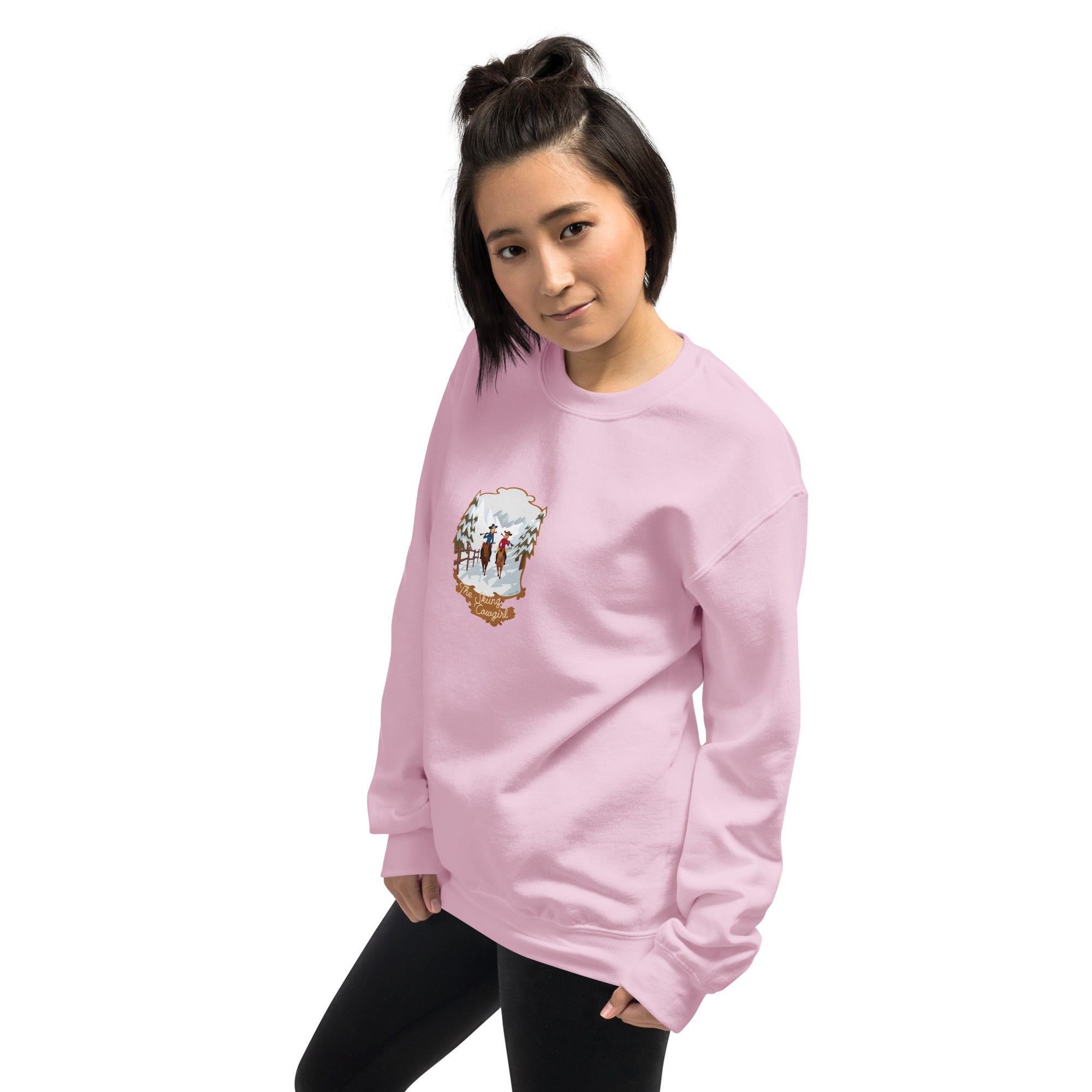 Unisex Sweatshirt The Skiing Cowgirl