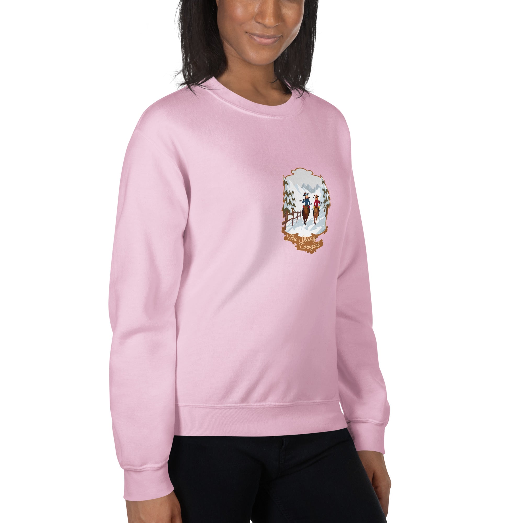 Unisex Sweatshirt The Skiing Cowgirl