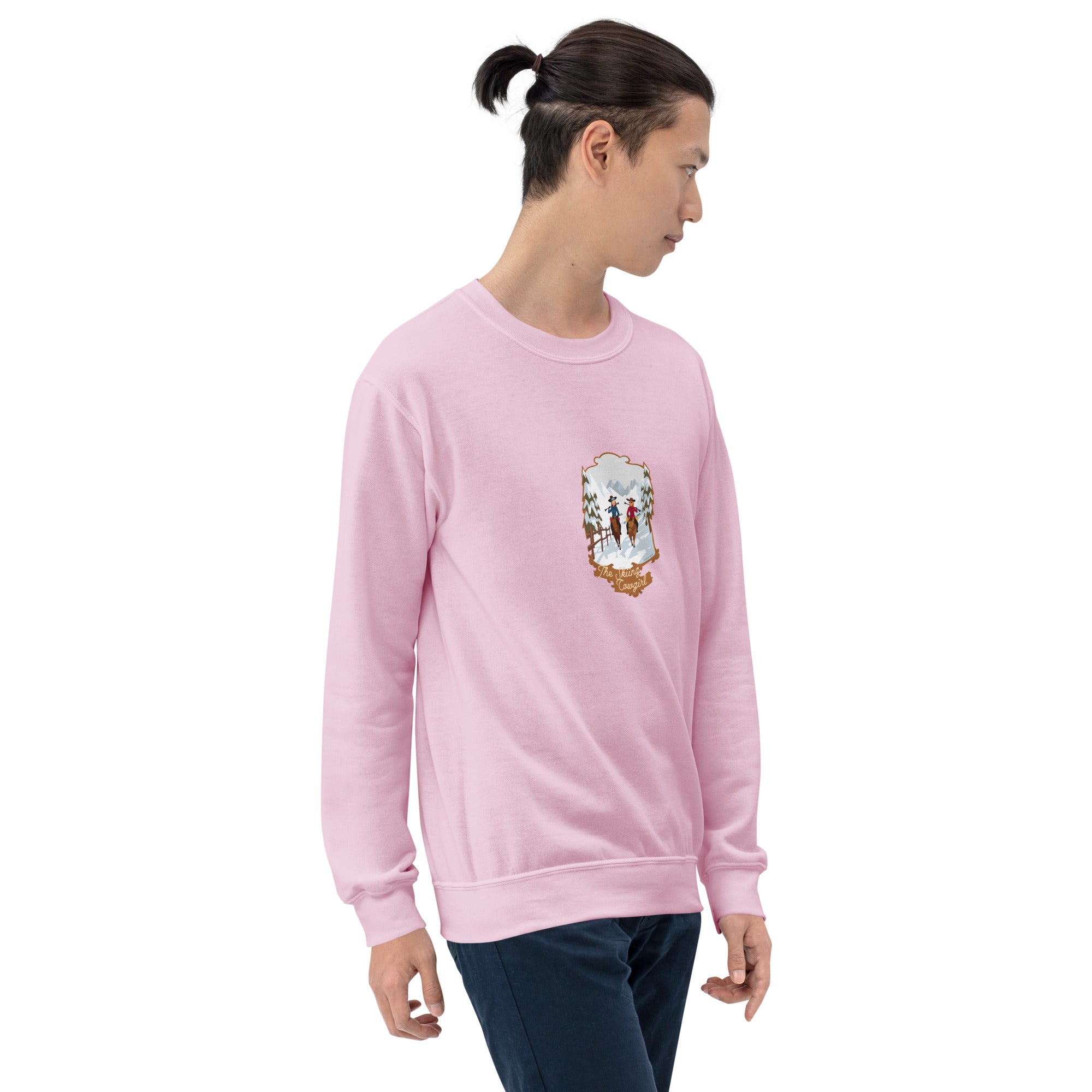 Unisex Sweatshirt The Skiing Cowgirl