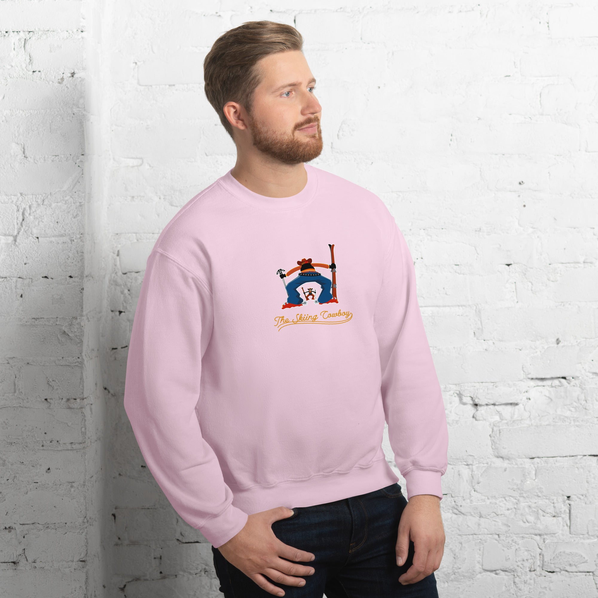 Unisex Sweatshirt Ski Fight at OK Corral Outline on light colors