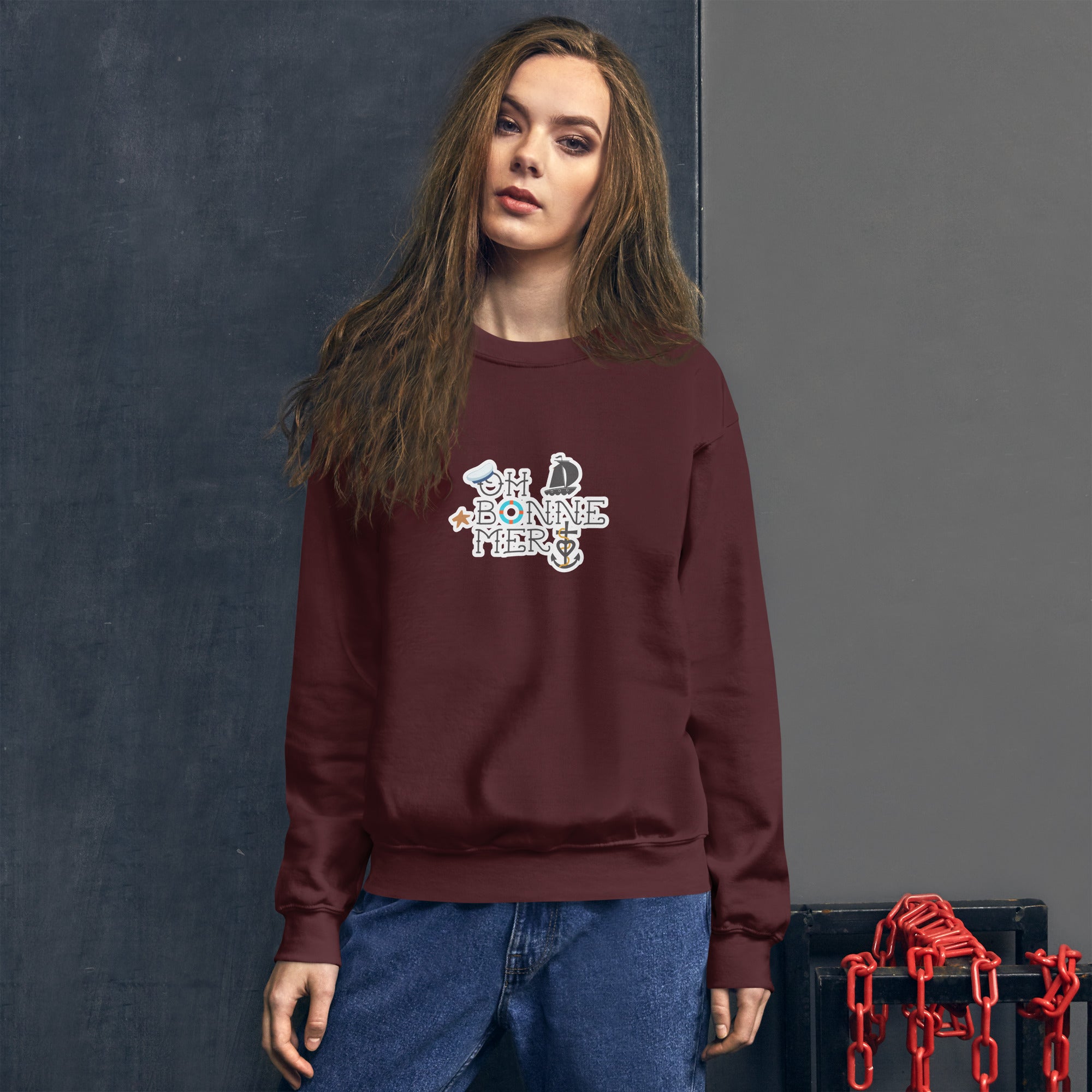 Unisex Sweatshirt Oh Bonne Mer 3 on dark colors