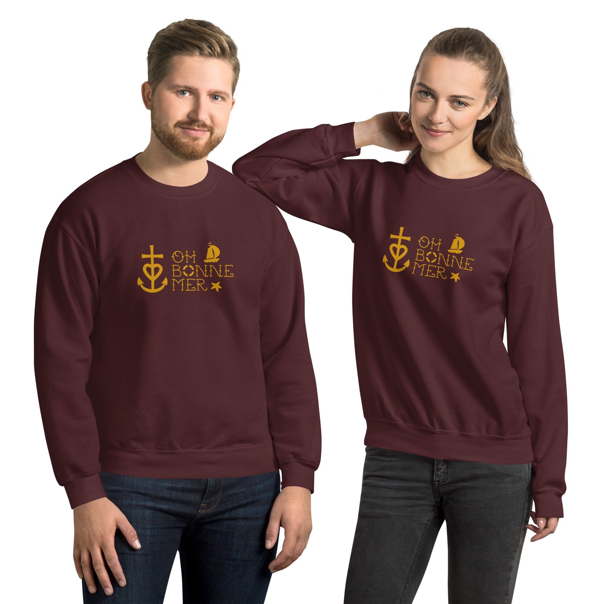 Unisex Sweatshirt Oh Bonne Mer 2 on dark colors