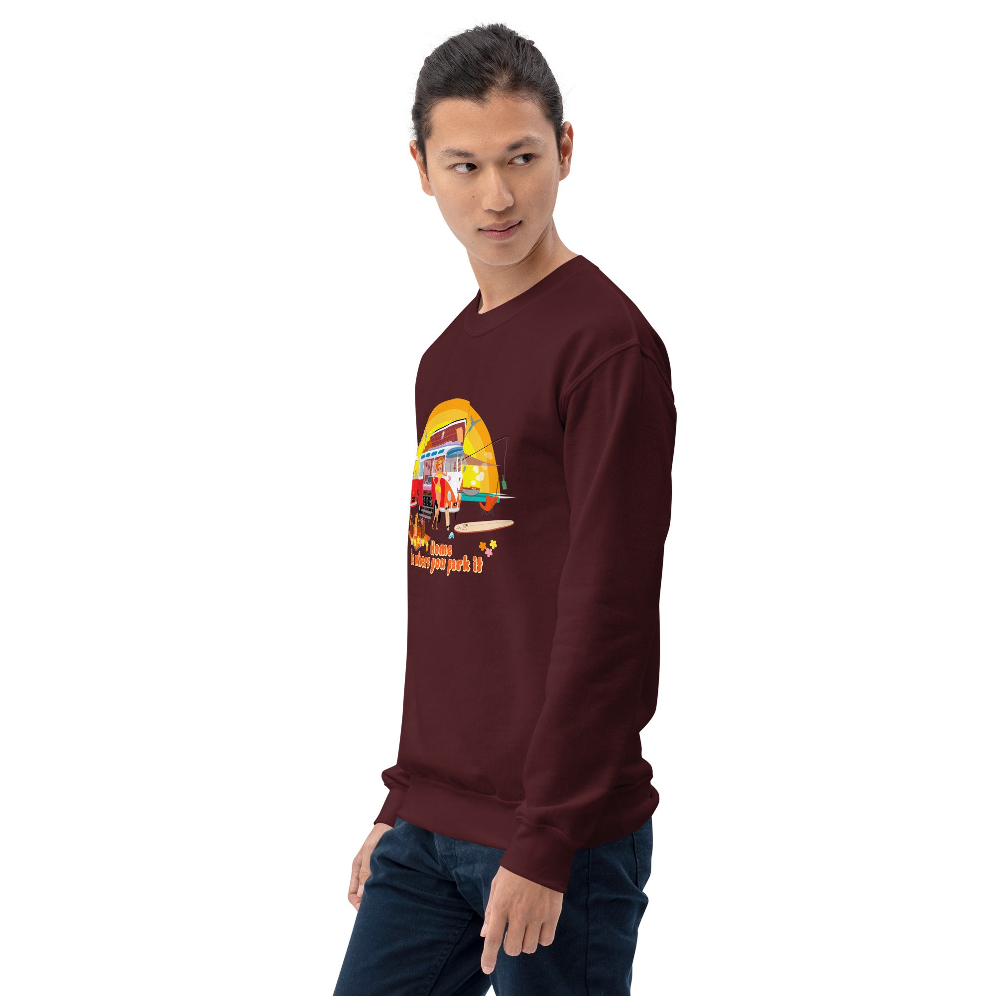 Unisex Sweatshirt Ultra Combi Home is where you park it on dark colors