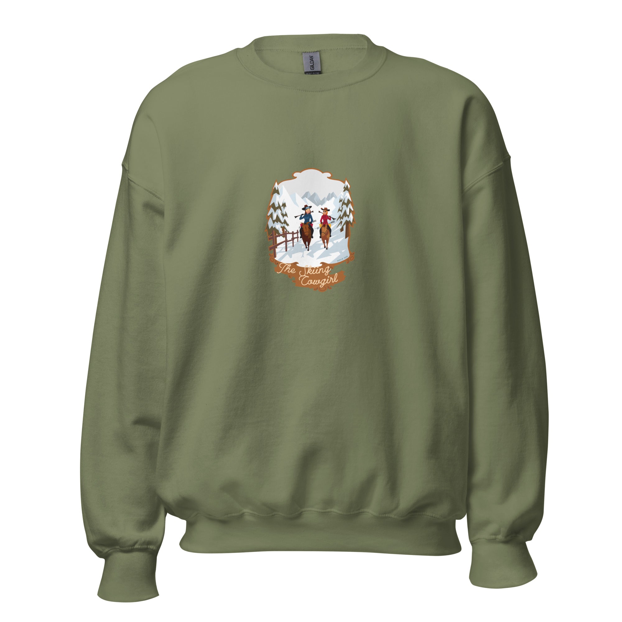 Unisex Sweatshirt The Skiing Cowgirl