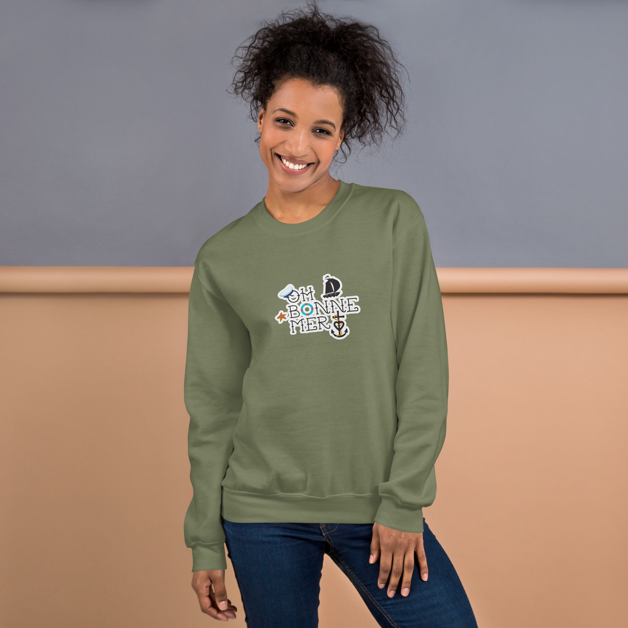 Unisex Sweatshirt Oh Bonne Mer 3 on dark colors