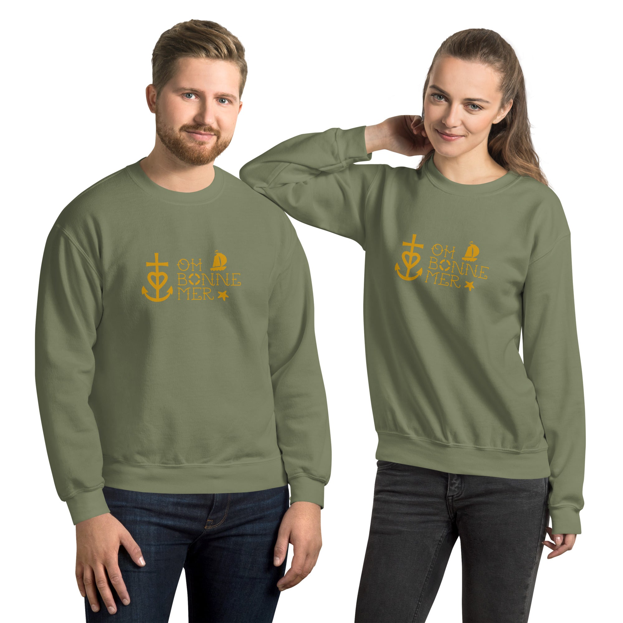 Unisex Sweatshirt Oh Bonne Mer 2 on dark colors