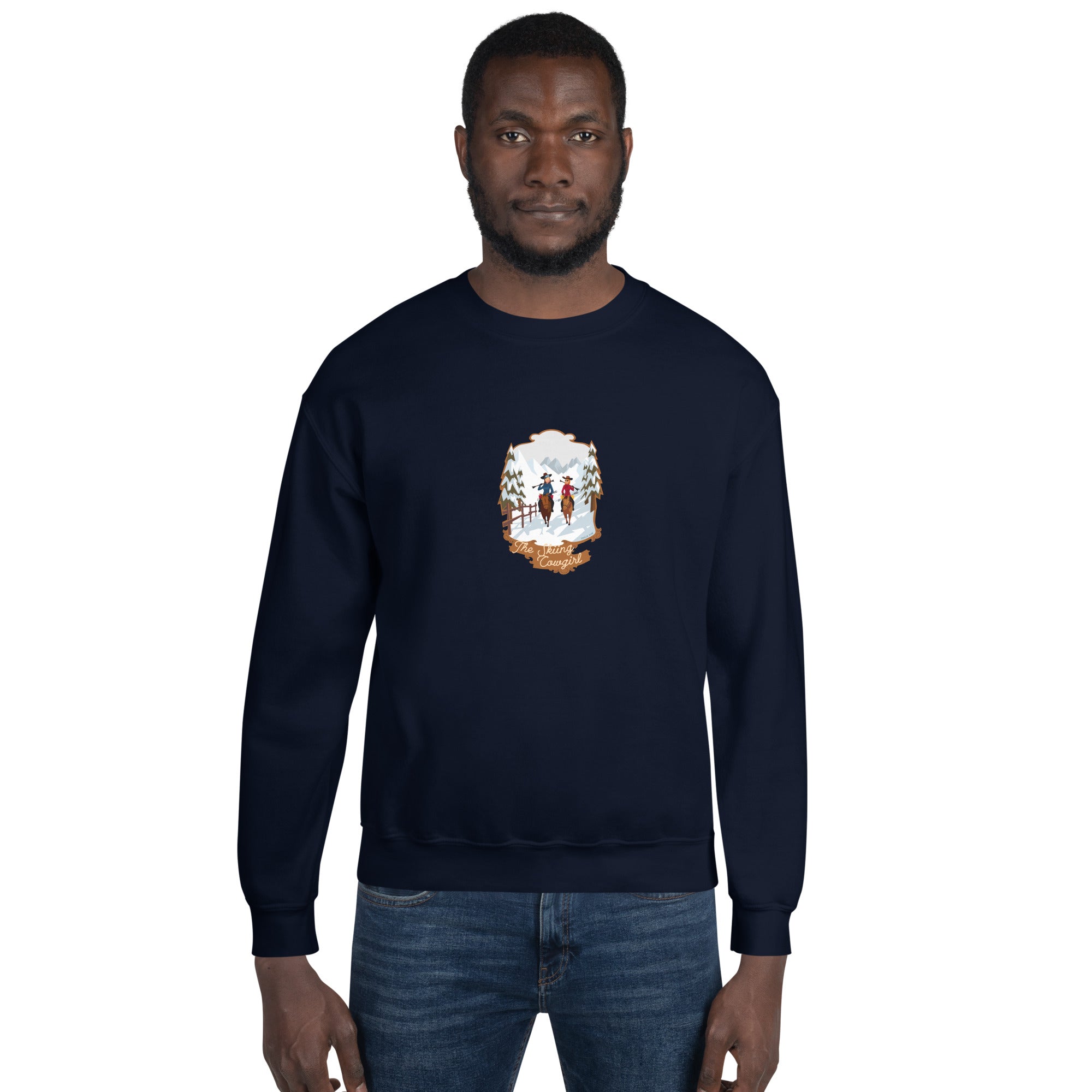 Unisex Sweatshirt The Skiing Cowgirl