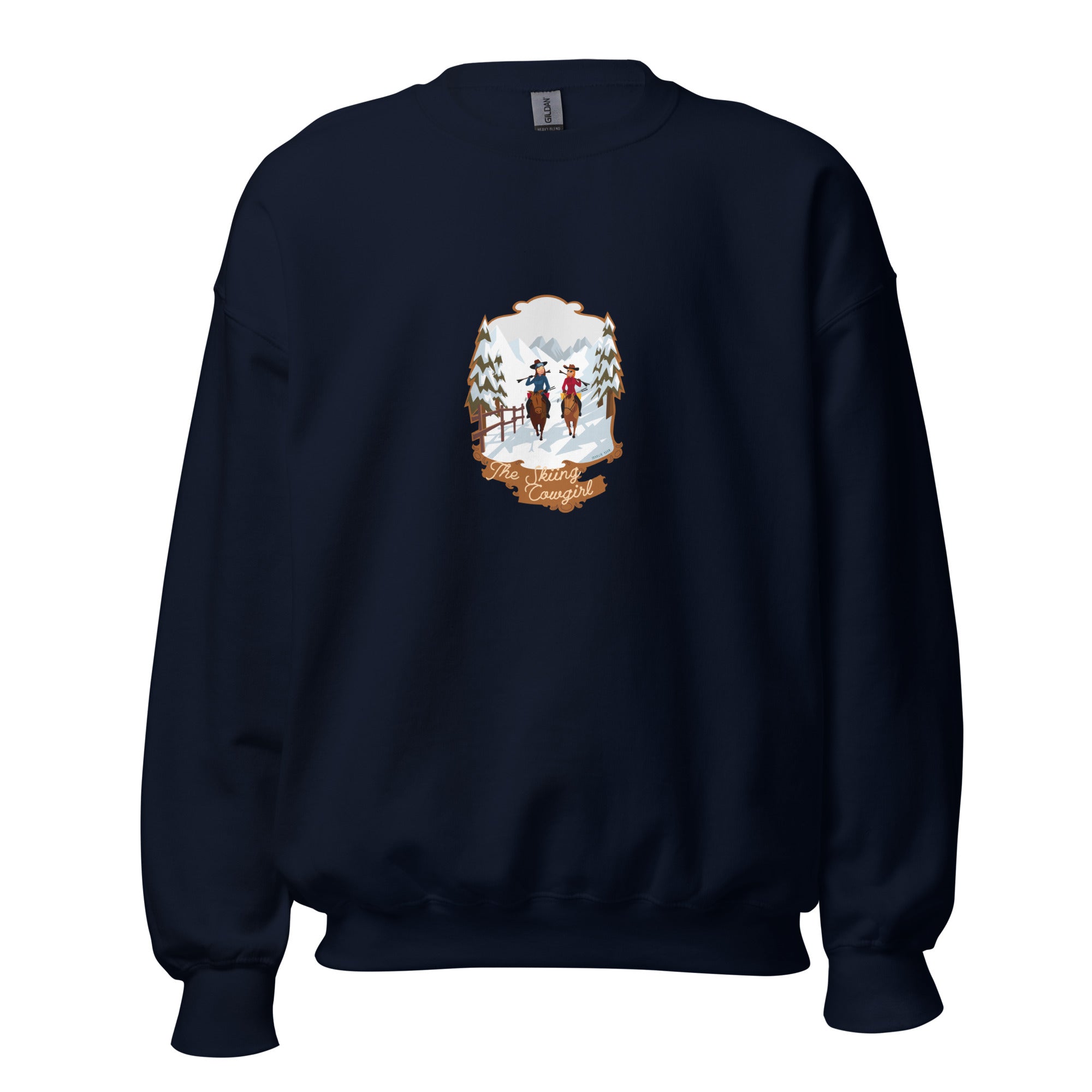 Unisex Sweatshirt The Skiing Cowgirl