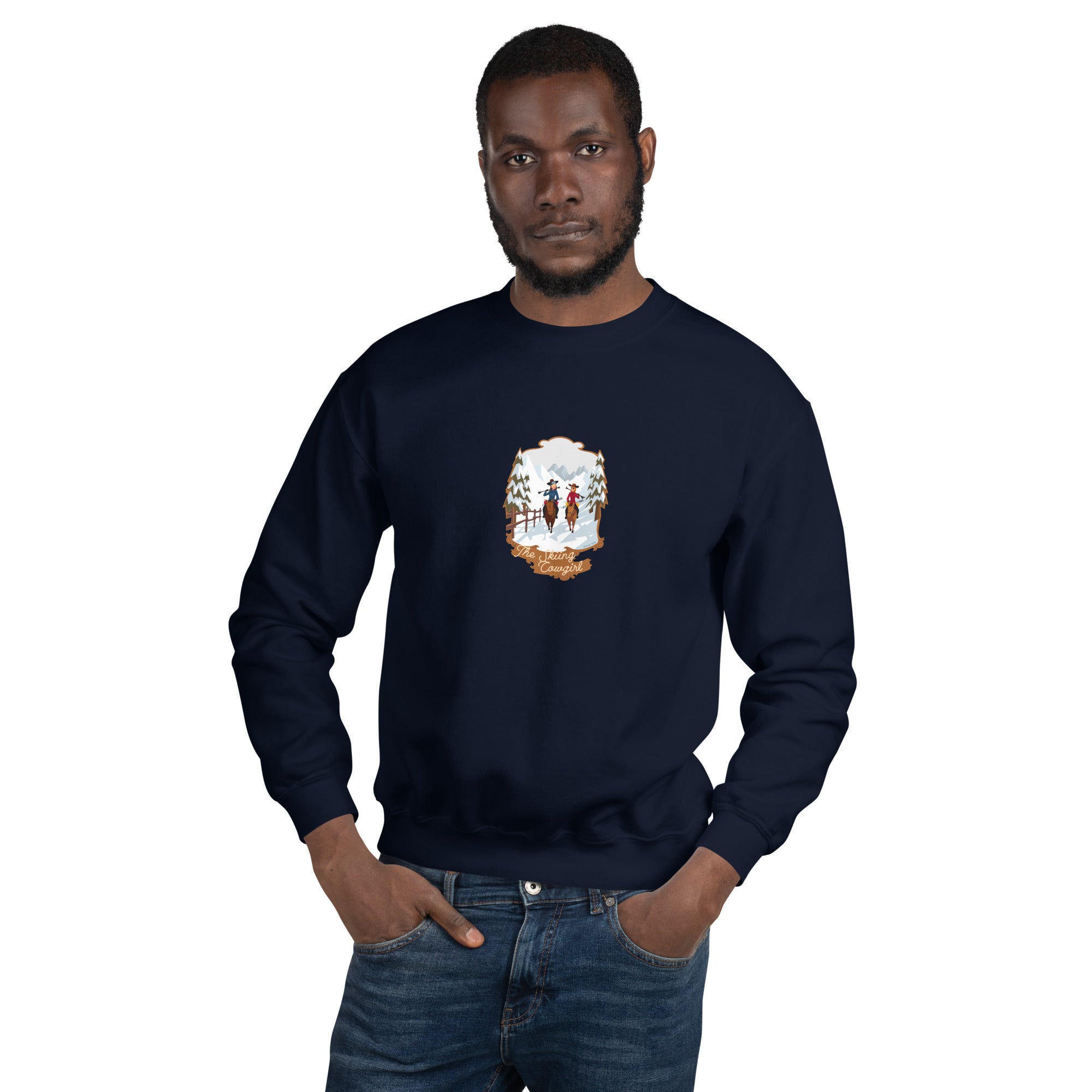 Unisex Sweatshirt The Skiing Cowgirl