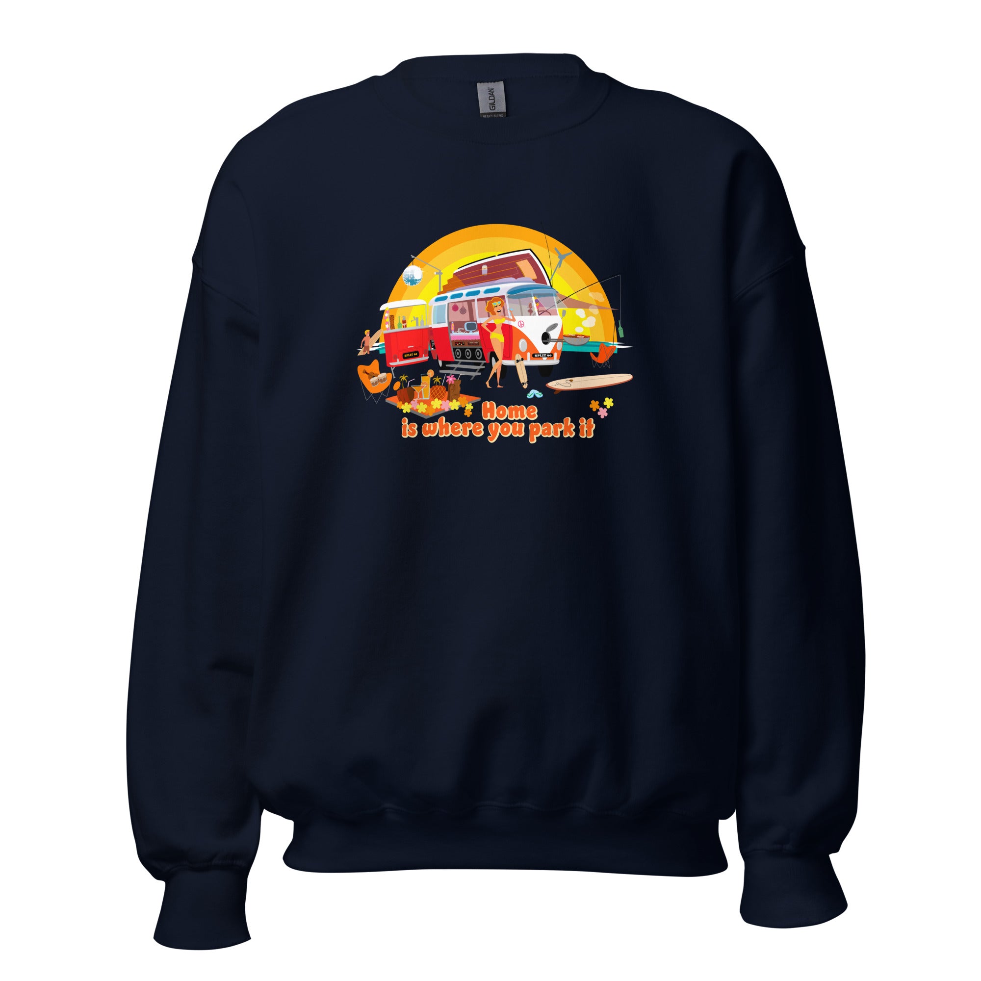 Unisex Sweatshirt Ultra Combi Home is where you park it on dark colors