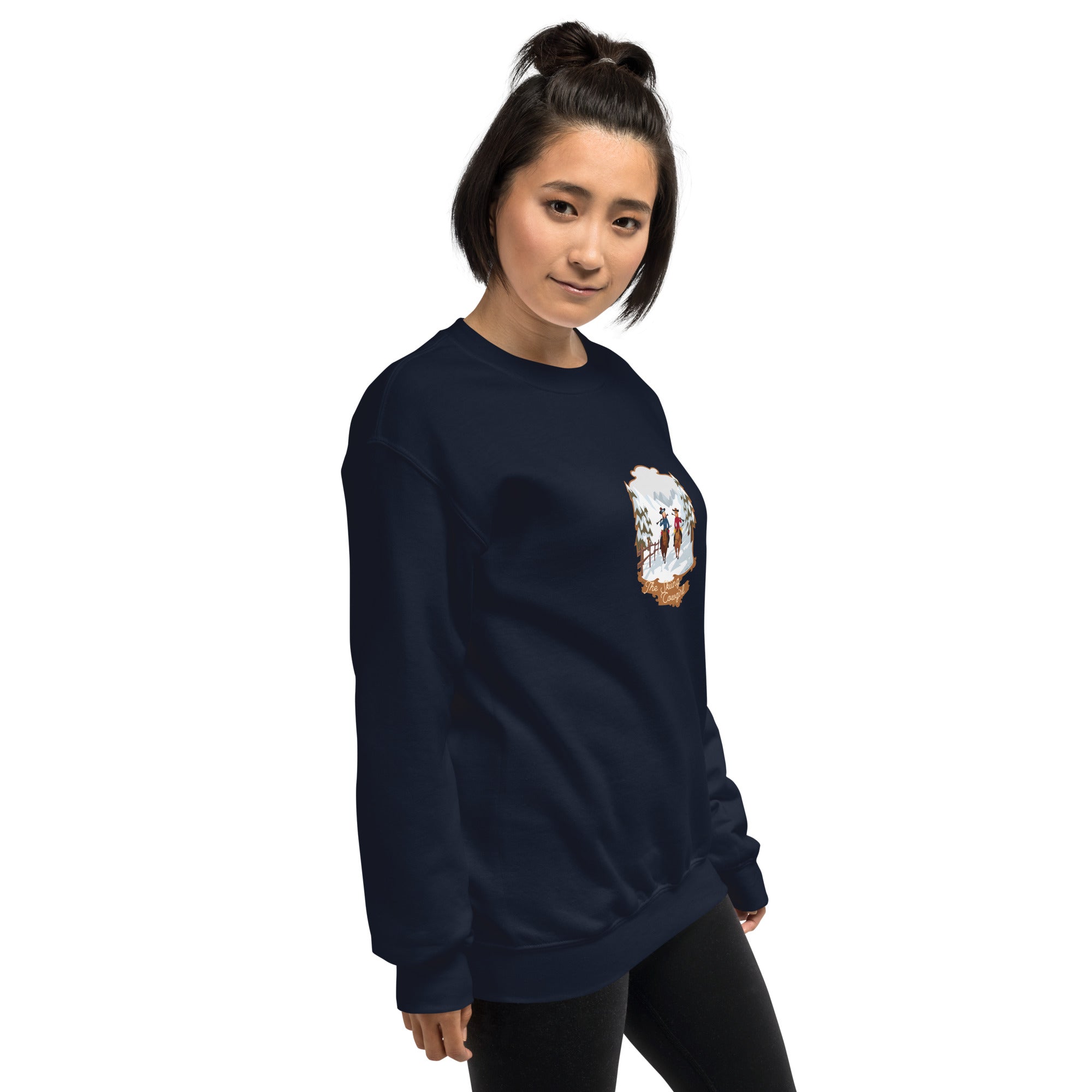 Unisex Sweatshirt The Skiing Cowgirl