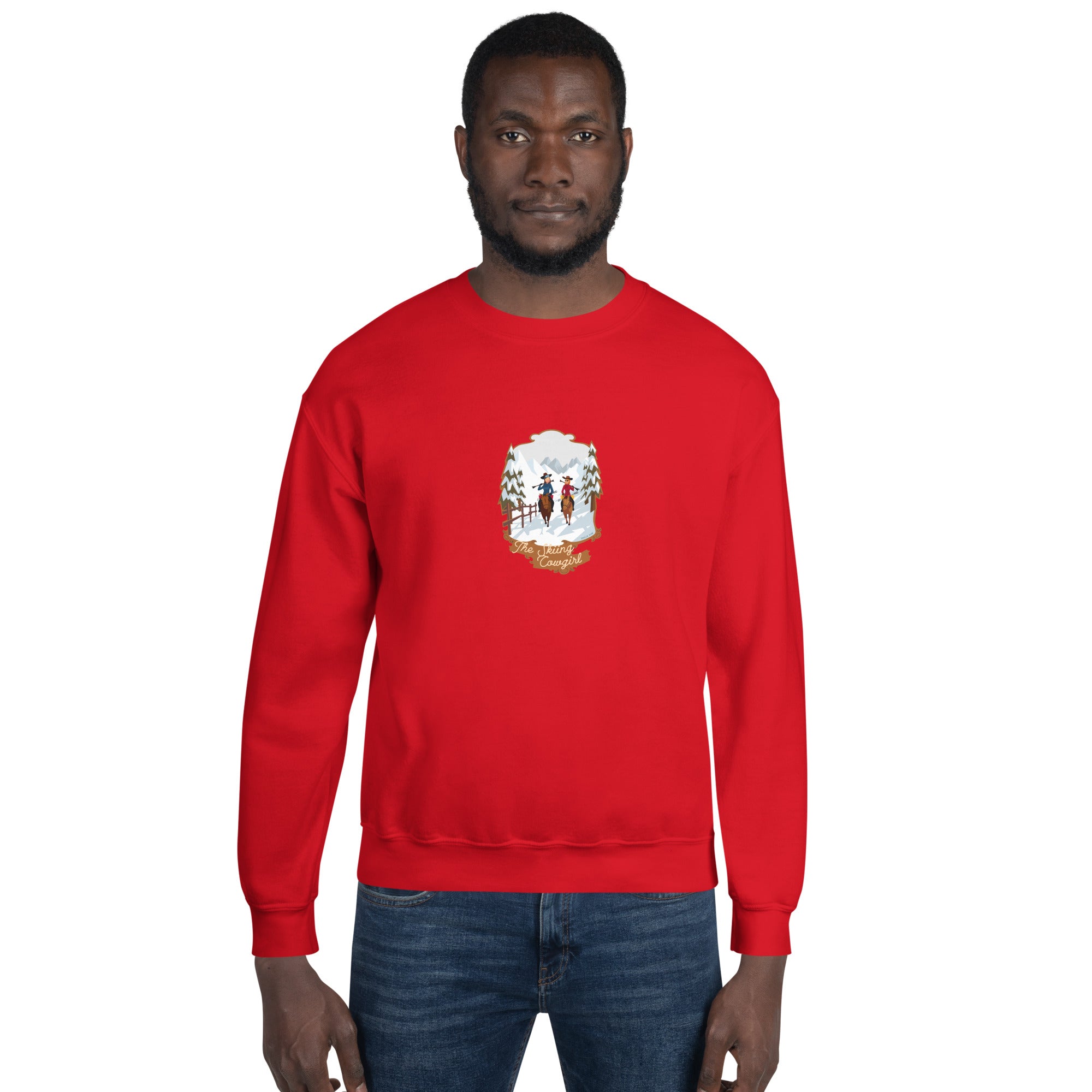 Unisex Sweatshirt The Skiing Cowgirl