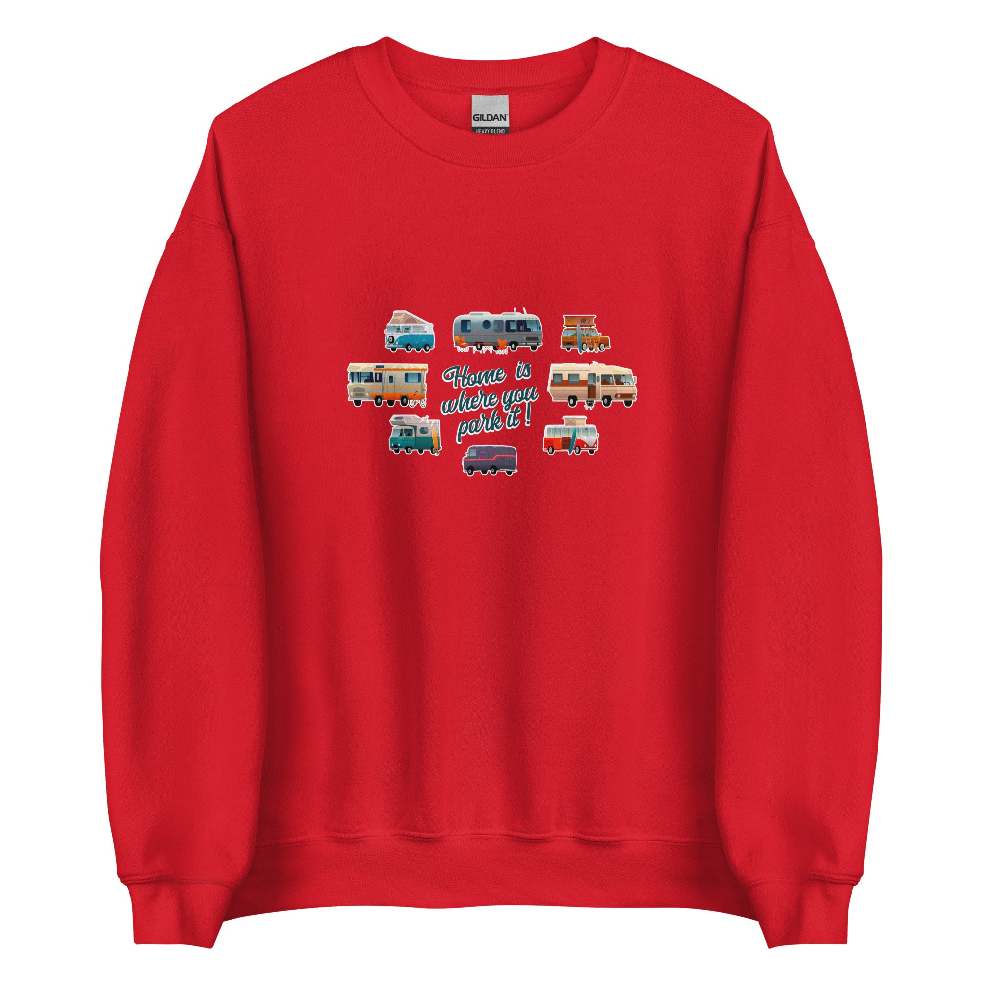 Unisex Sweatshirt Vintage Campers on light colors