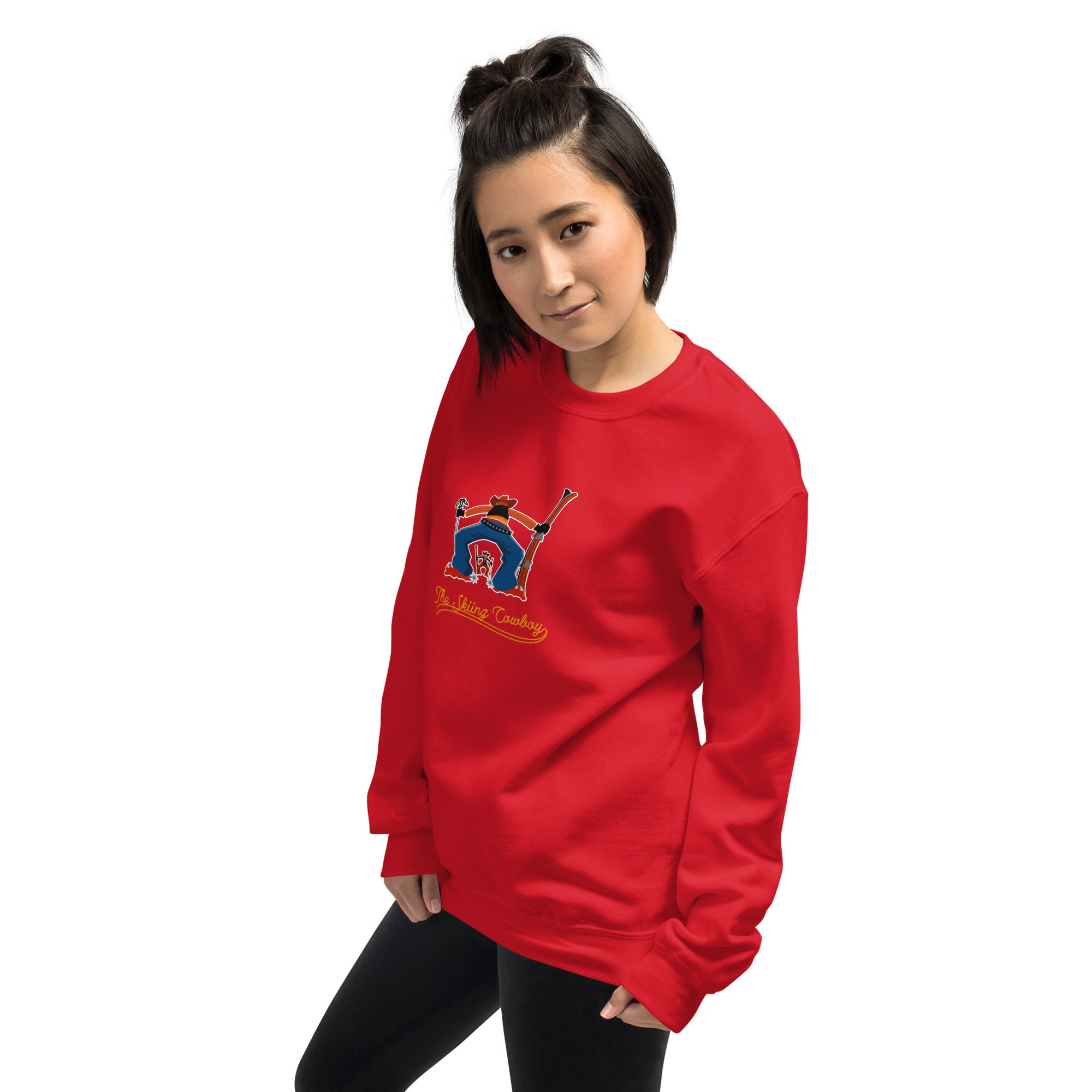 Unisex Sweatshirt Ski Fight at OK Corral Outline on light colors