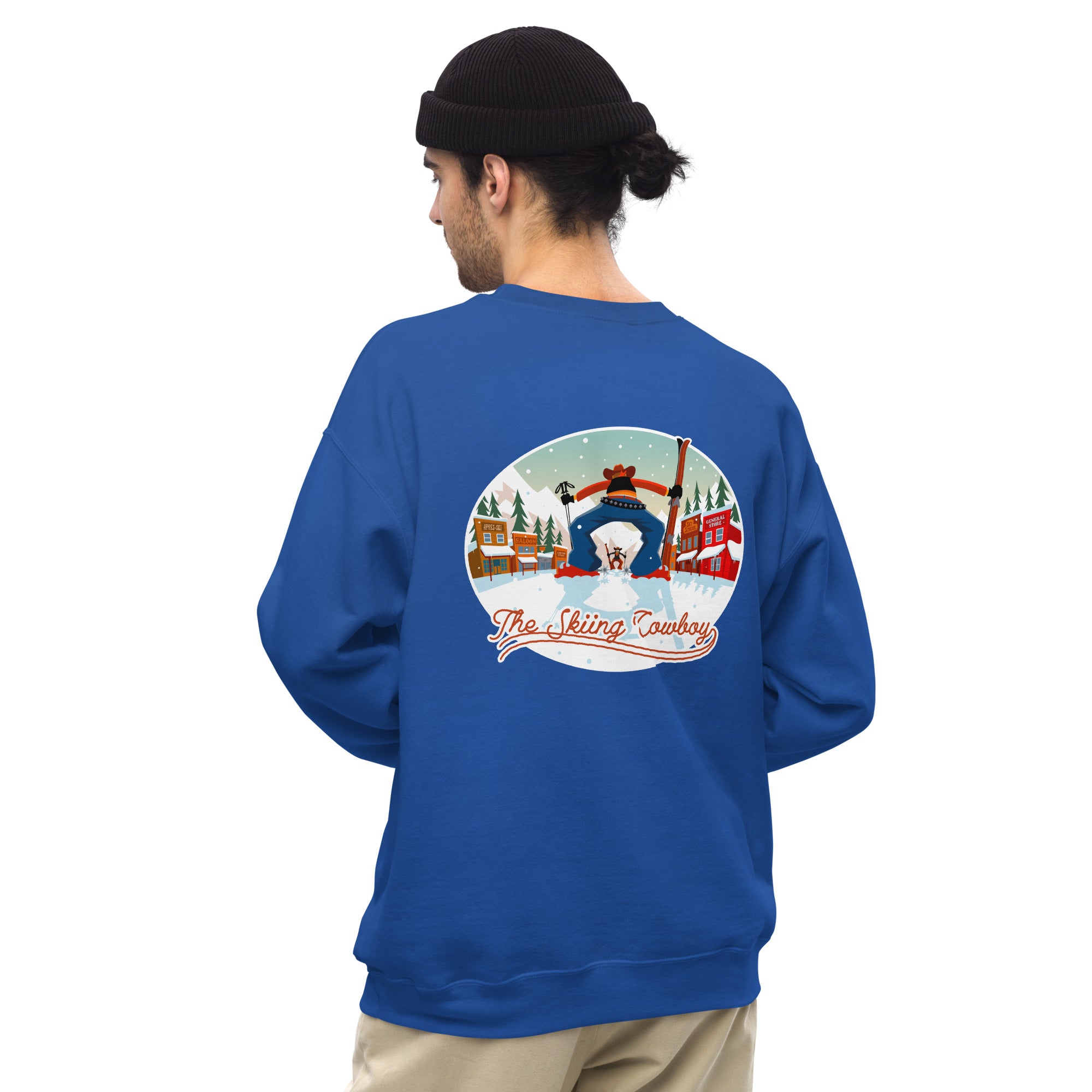 Unisex Sweatshirt Ski Fight at OK Corral on light colors (front & back)