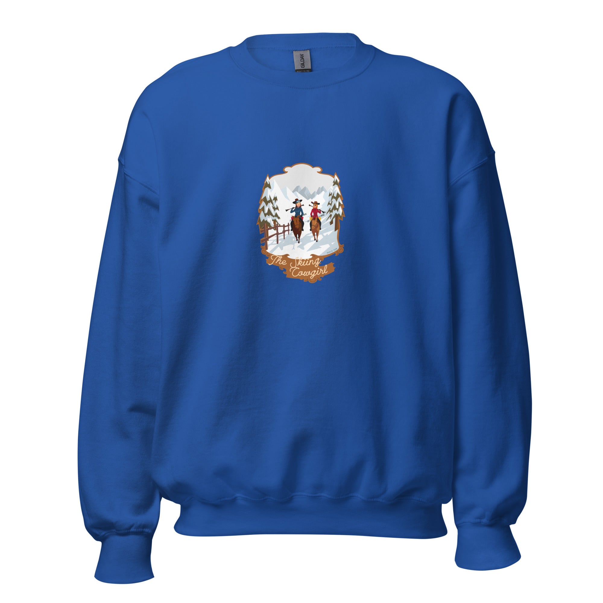 Unisex Sweatshirt The Skiing Cowgirl