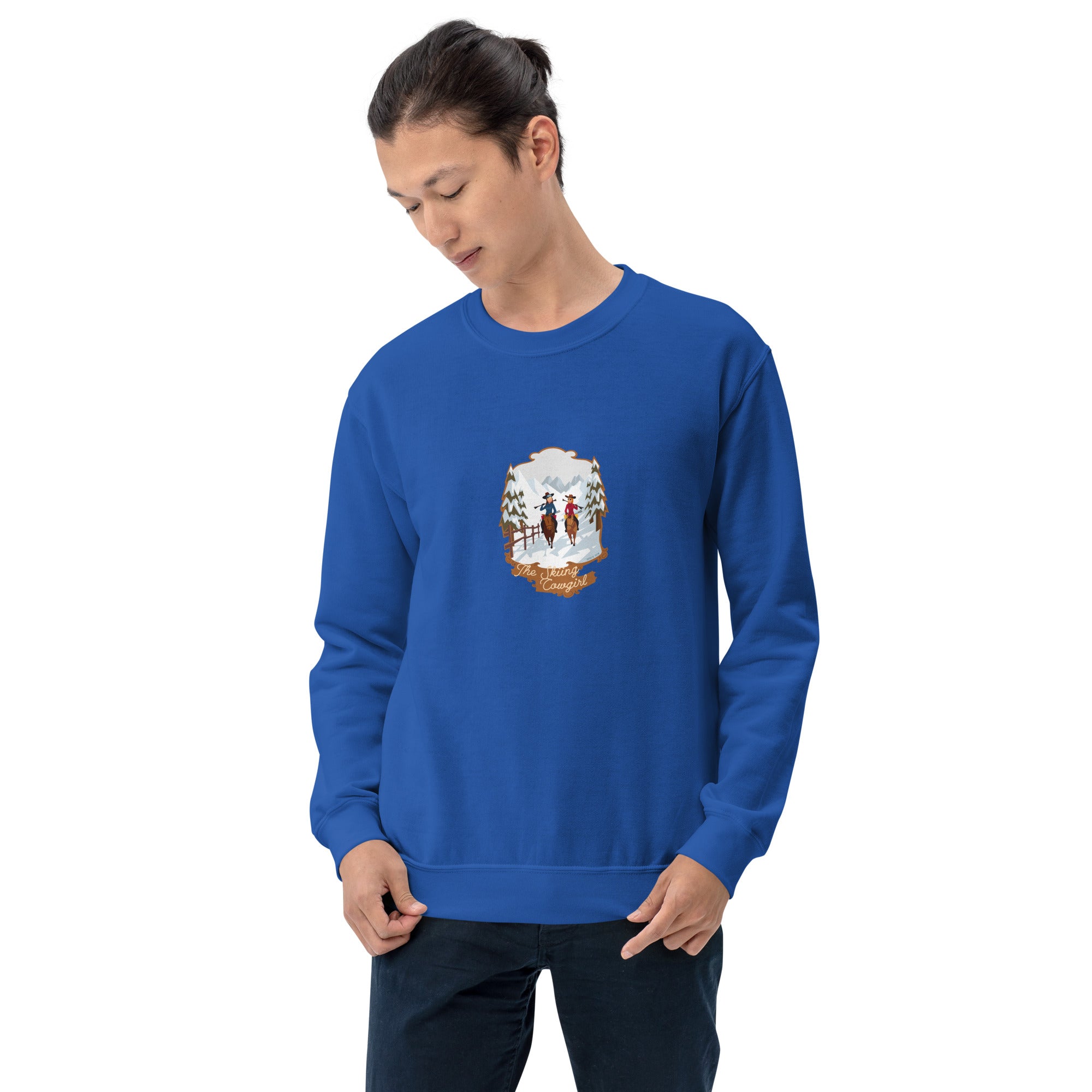 Unisex Sweatshirt The Skiing Cowgirl