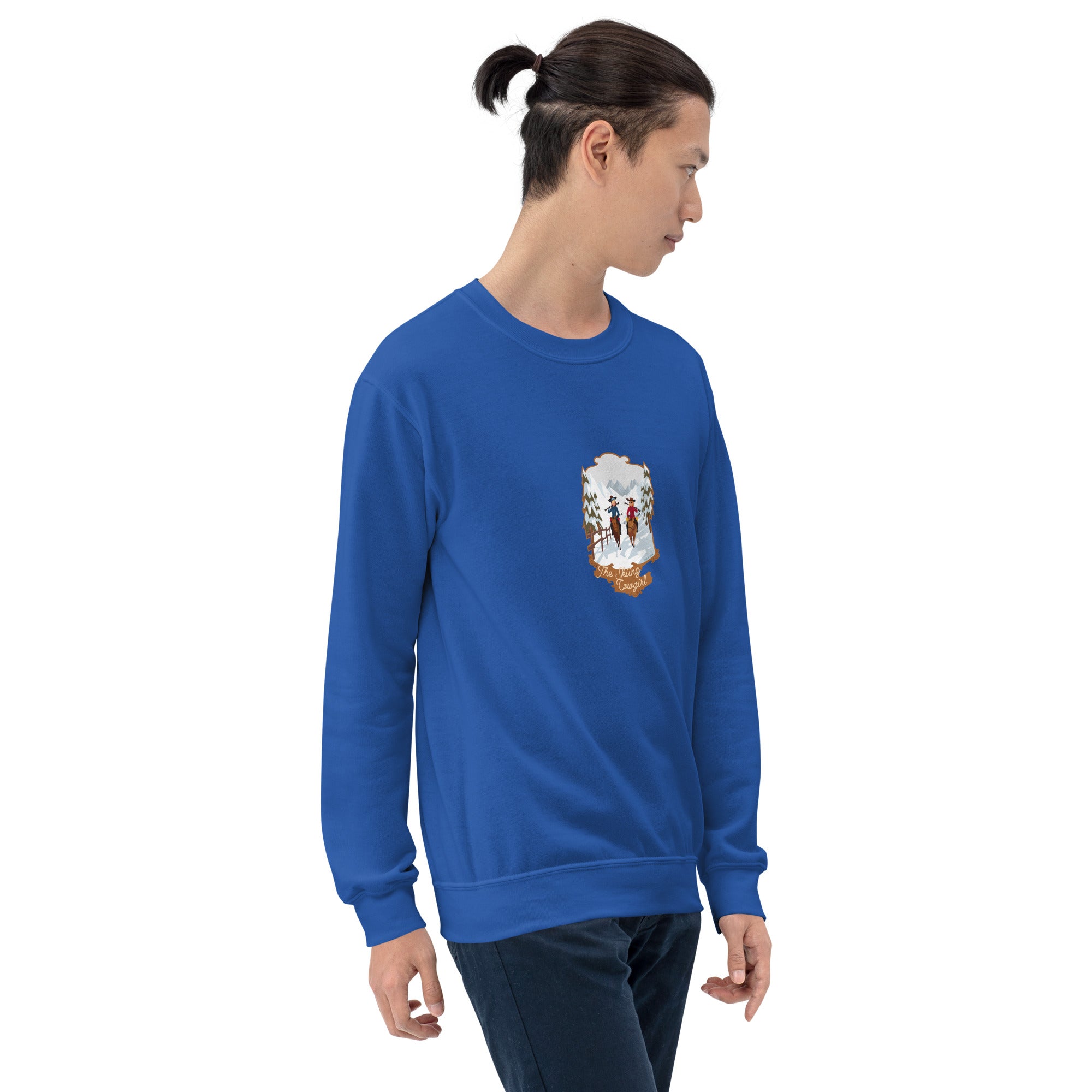 Unisex Sweatshirt The Skiing Cowgirl