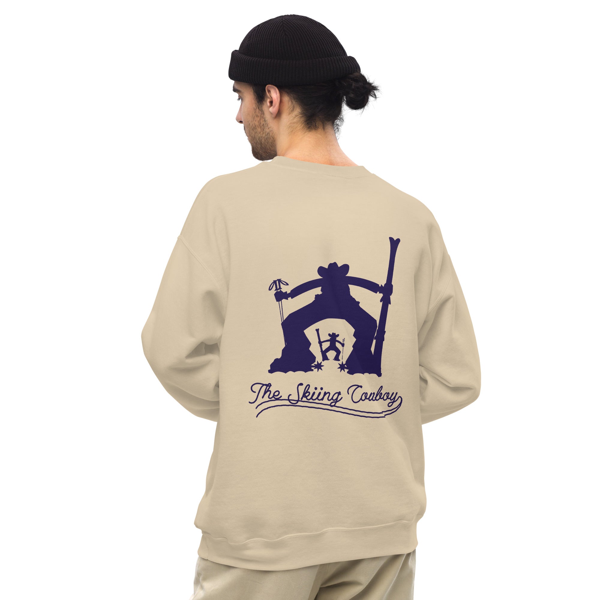 Unisex Sweatshirt Ski Fight at OK Corral Silhouette on light colors (front & back)