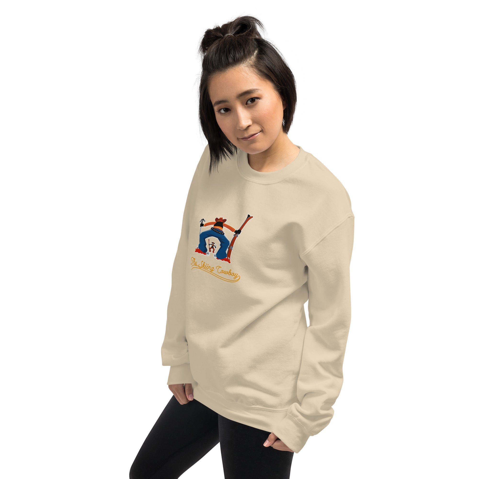 Unisex Sweatshirt Ski Fight at OK Corral Outline on light colors