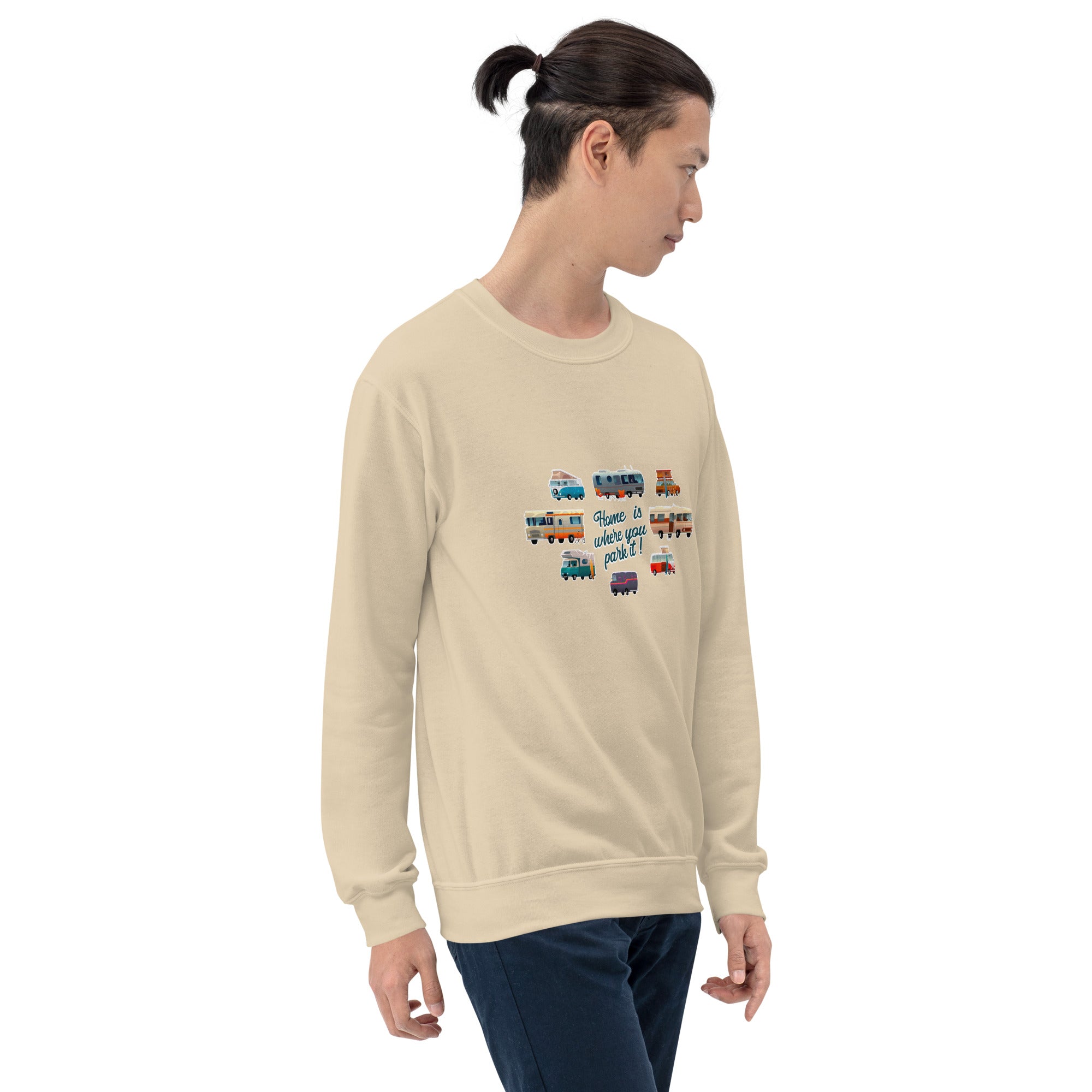 Unisex Sweatshirt Vintage Campers on light colors