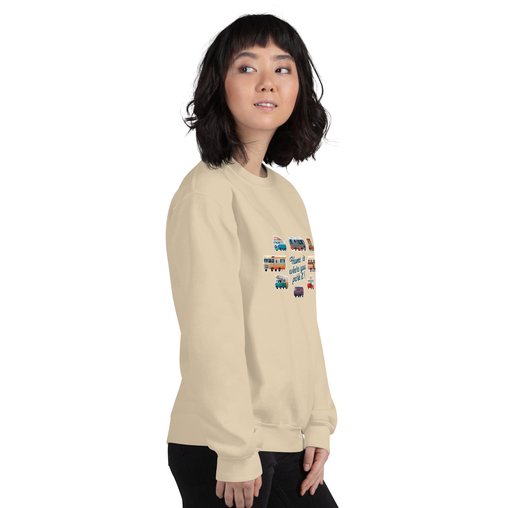 Unisex Sweatshirt Vintage Campers on light colors